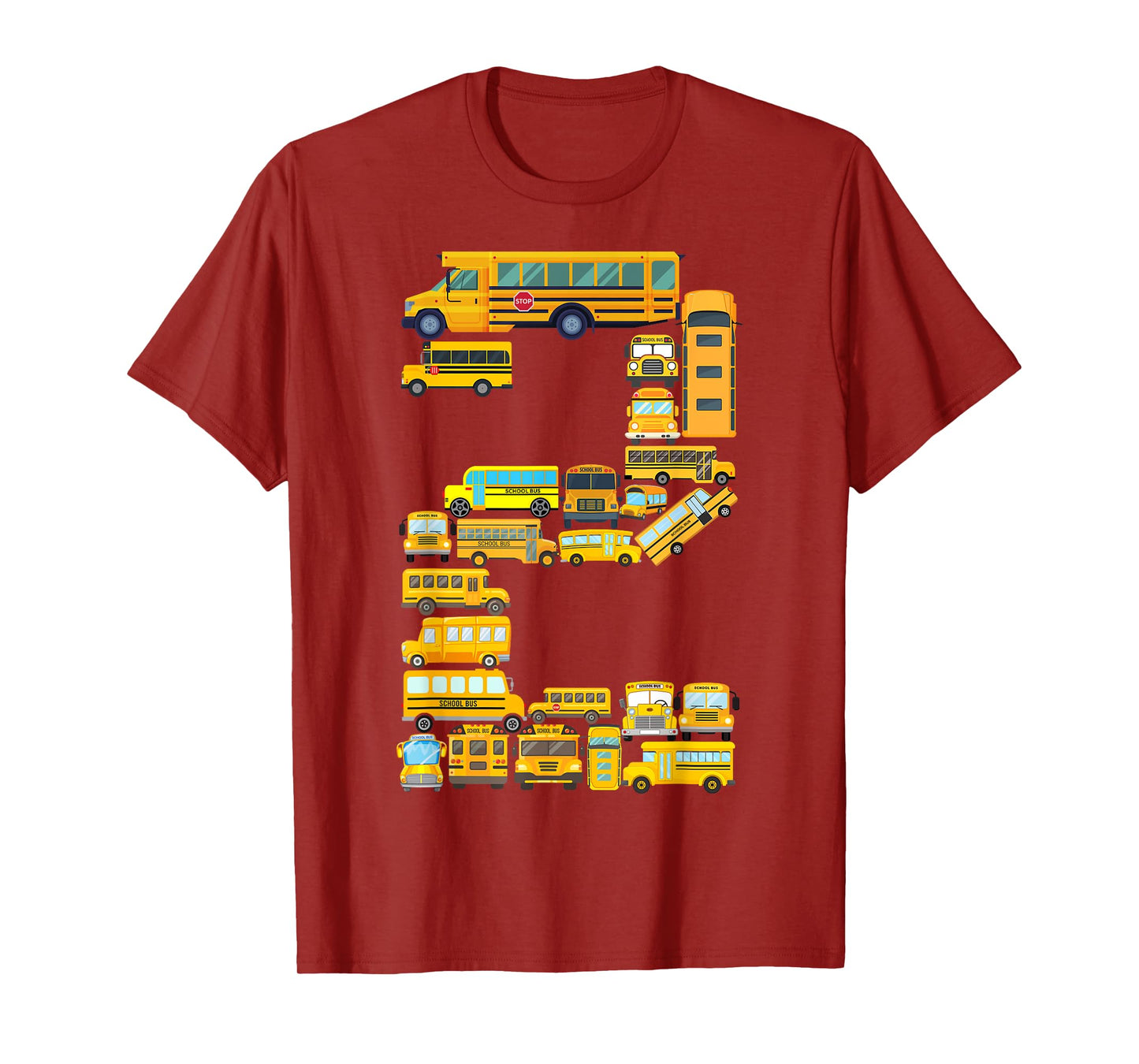 Toddler 2nd Birthday School Bus Themed 2 Year Old Boys Kids T-Shirt