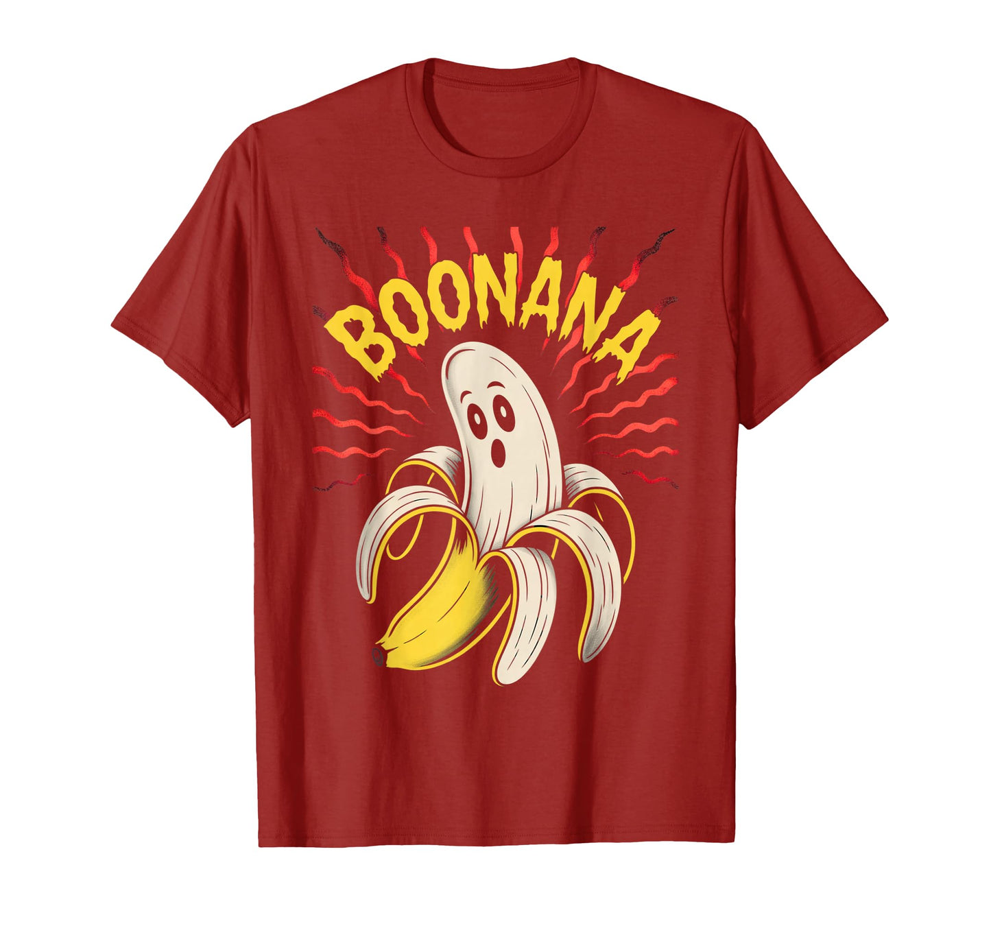 Boonana Cute Ghost Banana Halloween Costume Men Women Kids T-Shirt