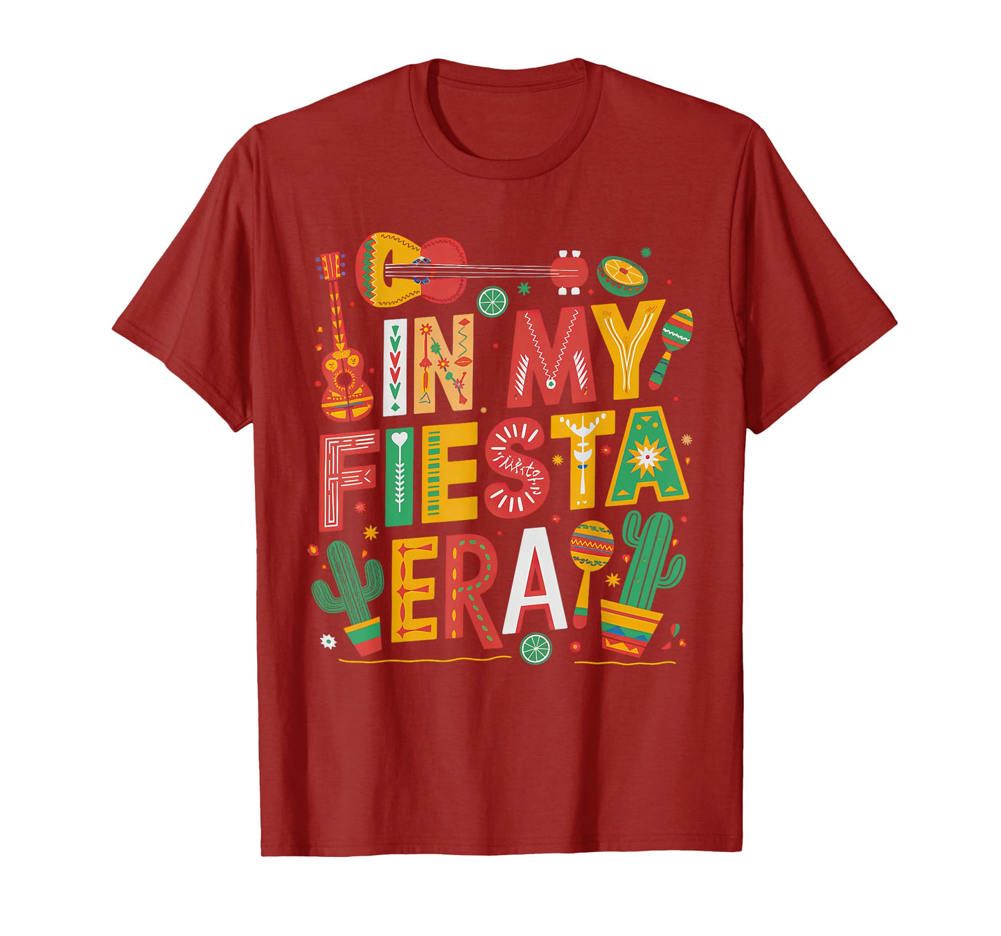 In My Fiesta Era Retro Cinco De Mayo Groovy for Women Girls T-Shirt