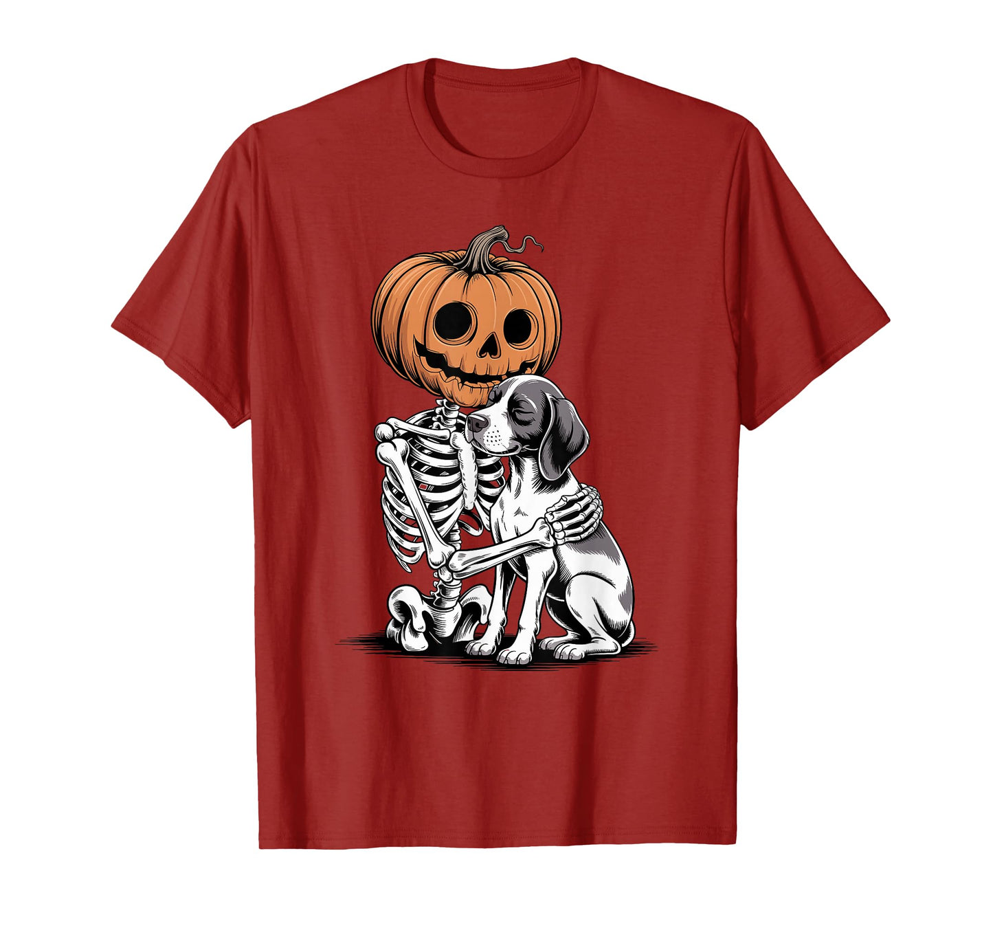 Halloween Skeleton German Shorthaired Pointer Dog GSP T-Shirt
