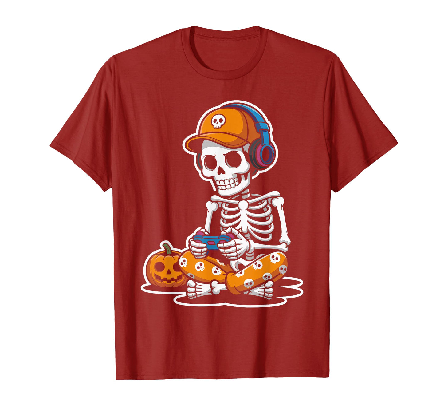 Gaming Skeleton Halloween Video Game Costume for Gamers T-Shirt