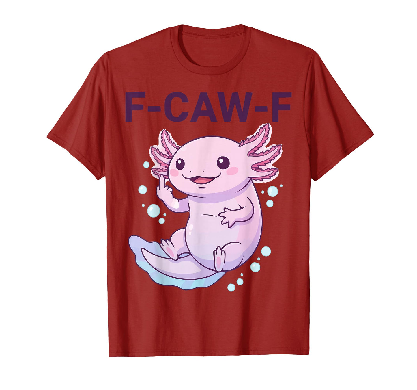 F-CAW-F Dark Humor Graphic Meme Funny Black Tee T-Shirt
