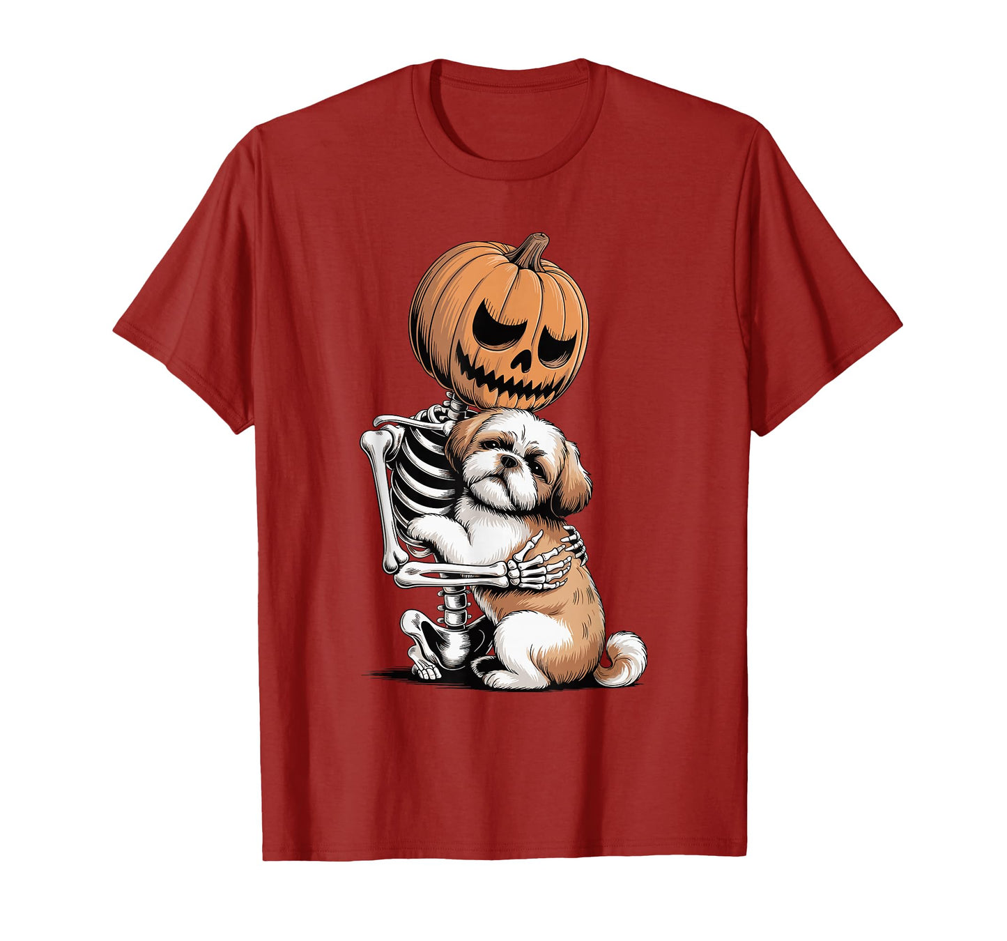 Halloween Skeleton Shih Tzu Shih Tzus T-Shirt