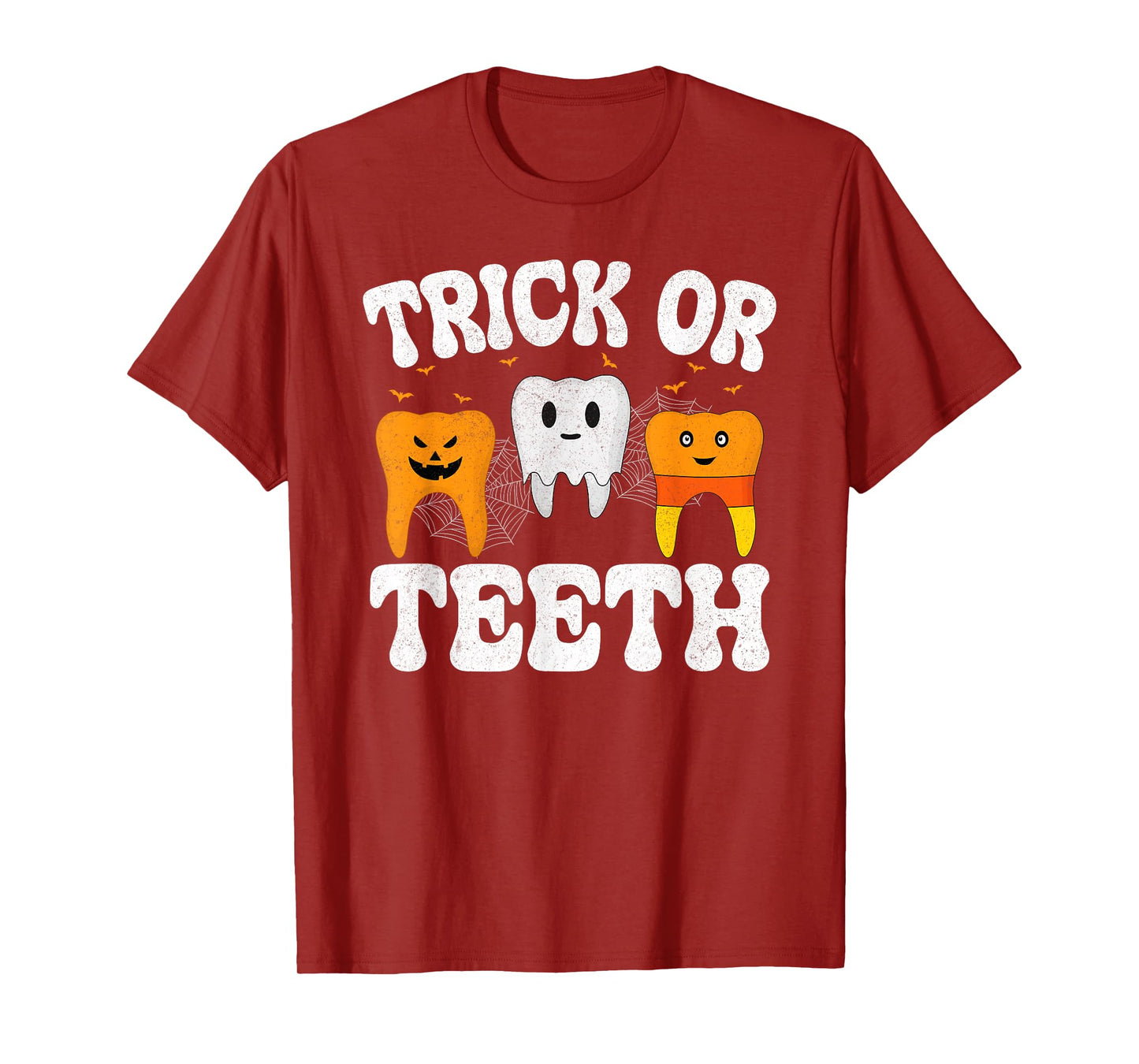 Trick or Teeth Dental Crew Funny Dentist Halloween T-Shirt