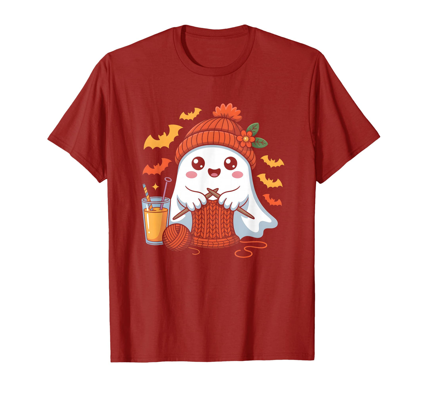 Halloween Crochet Coffee Witchy Brew Yarn Vibes T-Shirt