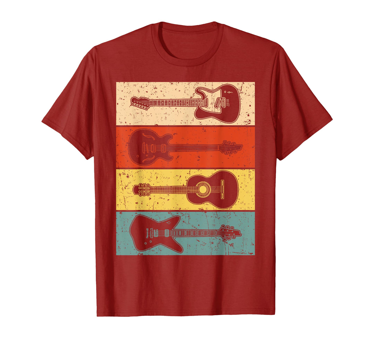 Cool Guitar For Men Women Vintage Guitar Lovers Guitarist T-Shirt