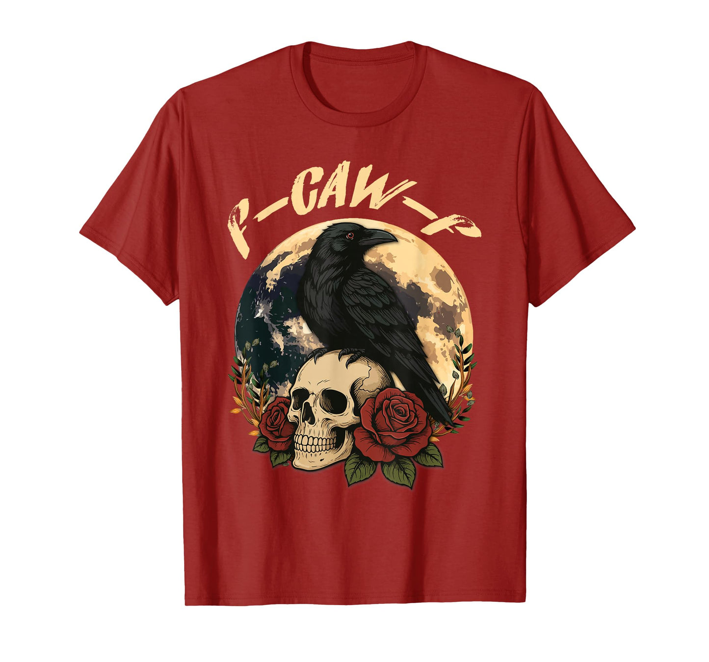 Funny F Caw F Raven Bird Saying Graphic F-Caw-F Black Crow T-Shirt