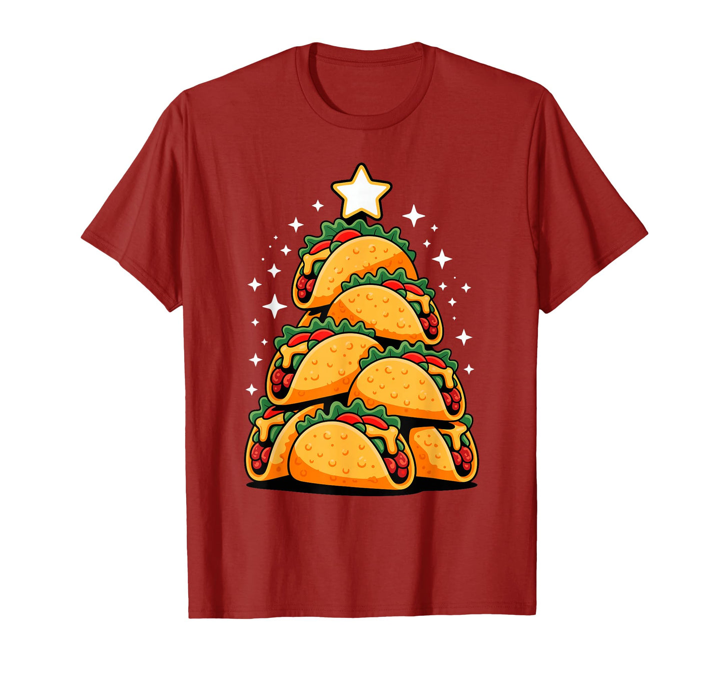 Christmas Tree Tacos Mexican Food Taco T-Shirt