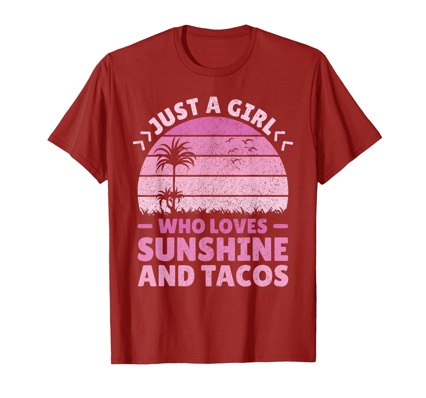 Taco & Sunshine Lover Just A Girl Who Loves Sunshine & Tacos T-Shirt