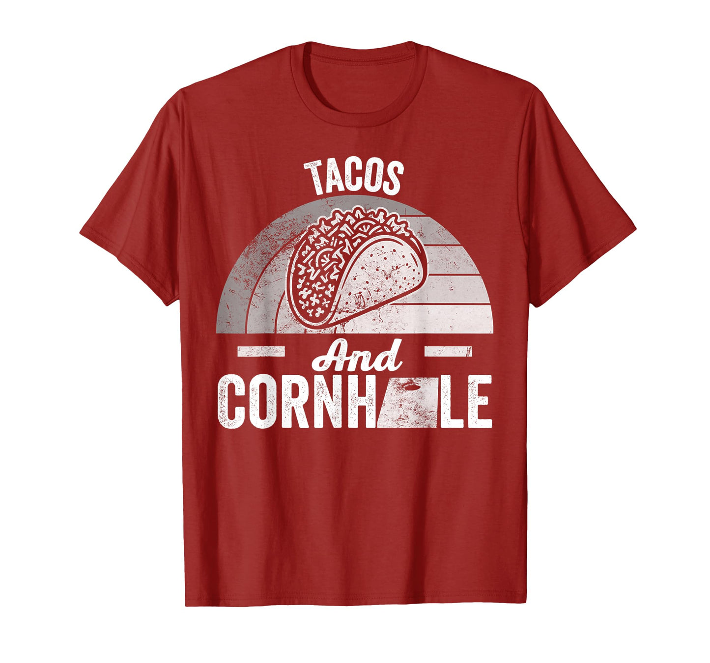 Tacos and Cornhole Enthusiast Style T-Shirt