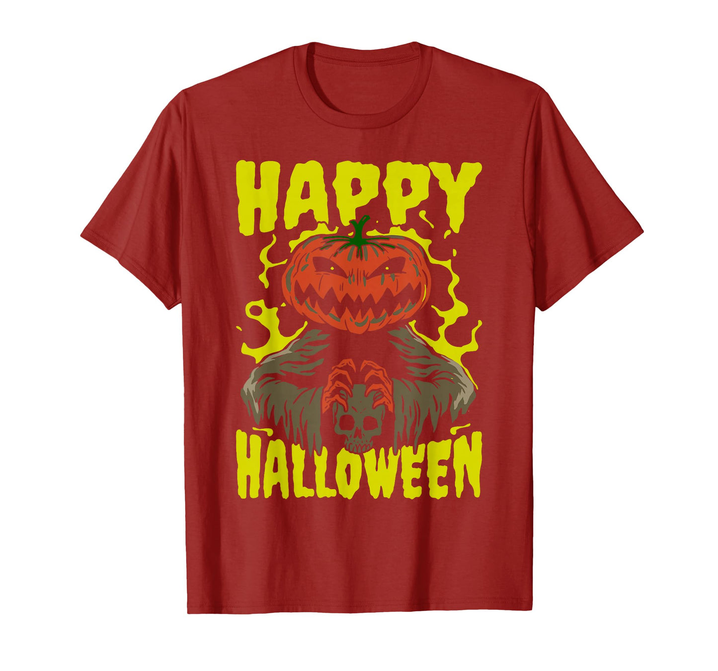 Happy Halloween Funny Pumpkin Ghost Witch for Men Women T-Shirt