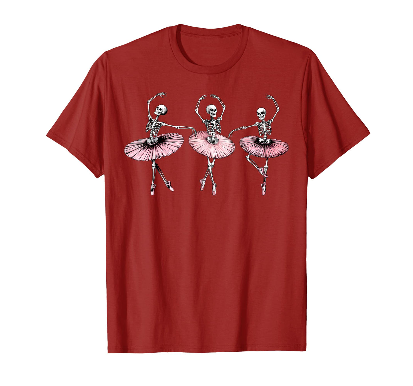 Skeleton Ballerina Dancer Spooky Graceful Dancing Halloween T-Shirt