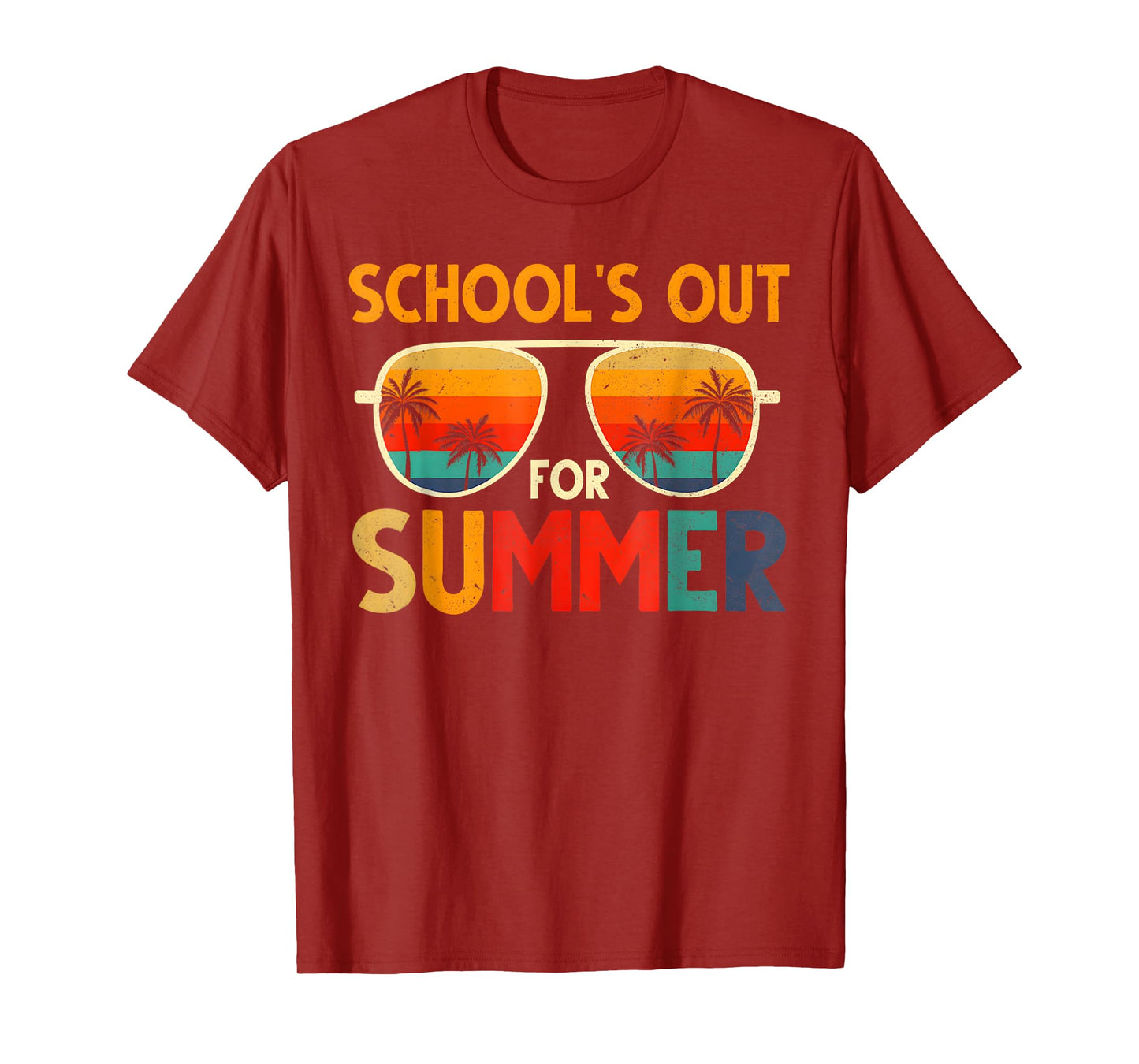 Retro Schools Out For Summer Last Day Of School Teacher Boys T-Shirt
