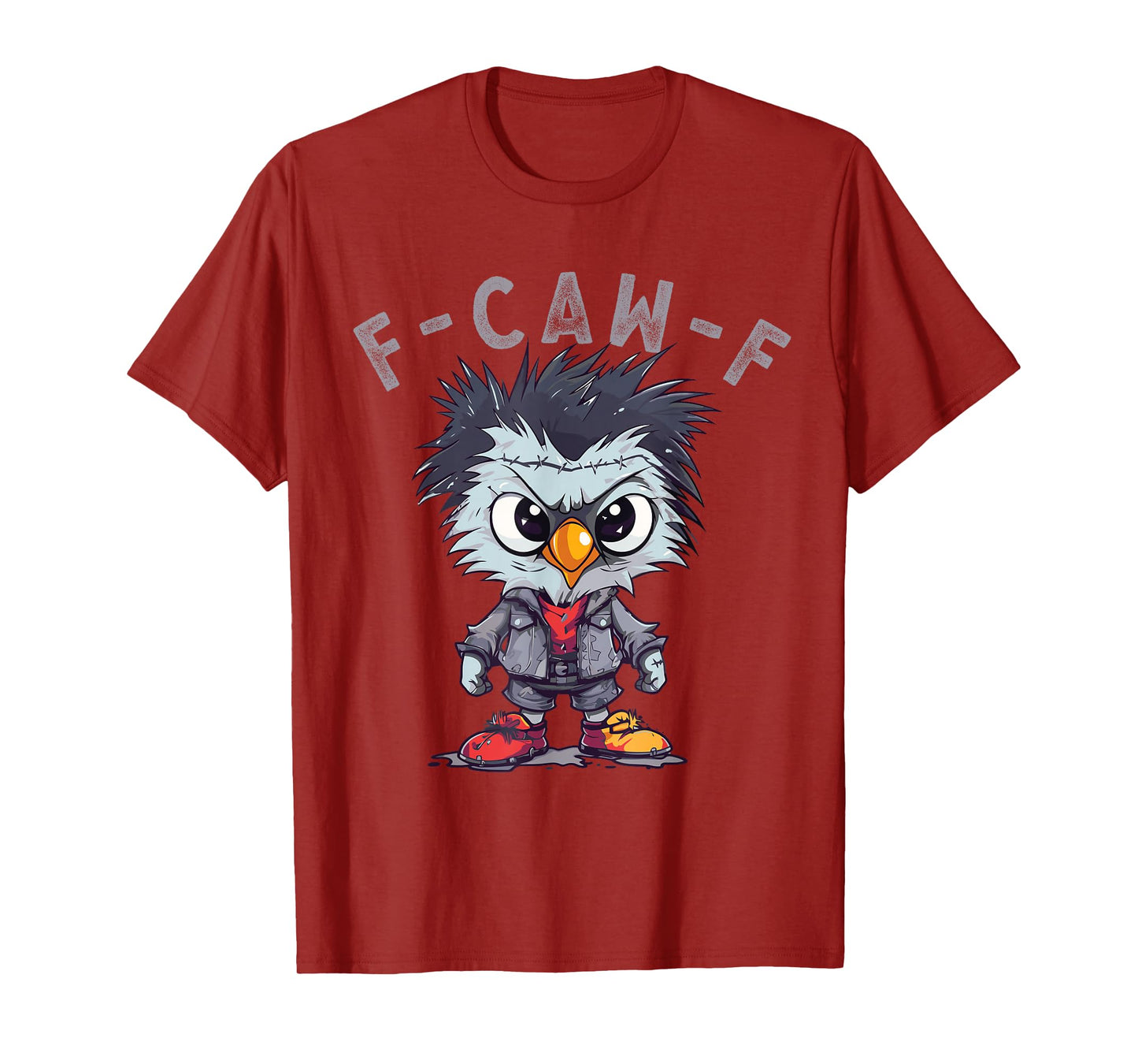 F-Caw-F Funny Chicken FCAWF Humour Quote Baby Rooster Meme T-Shirt