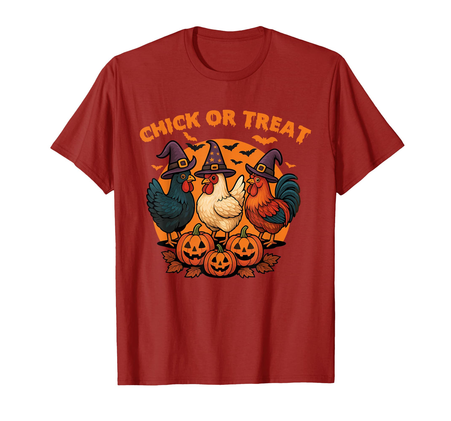 Chick Or Treat - Spooky Halloween Chicken Lover T-Shirt