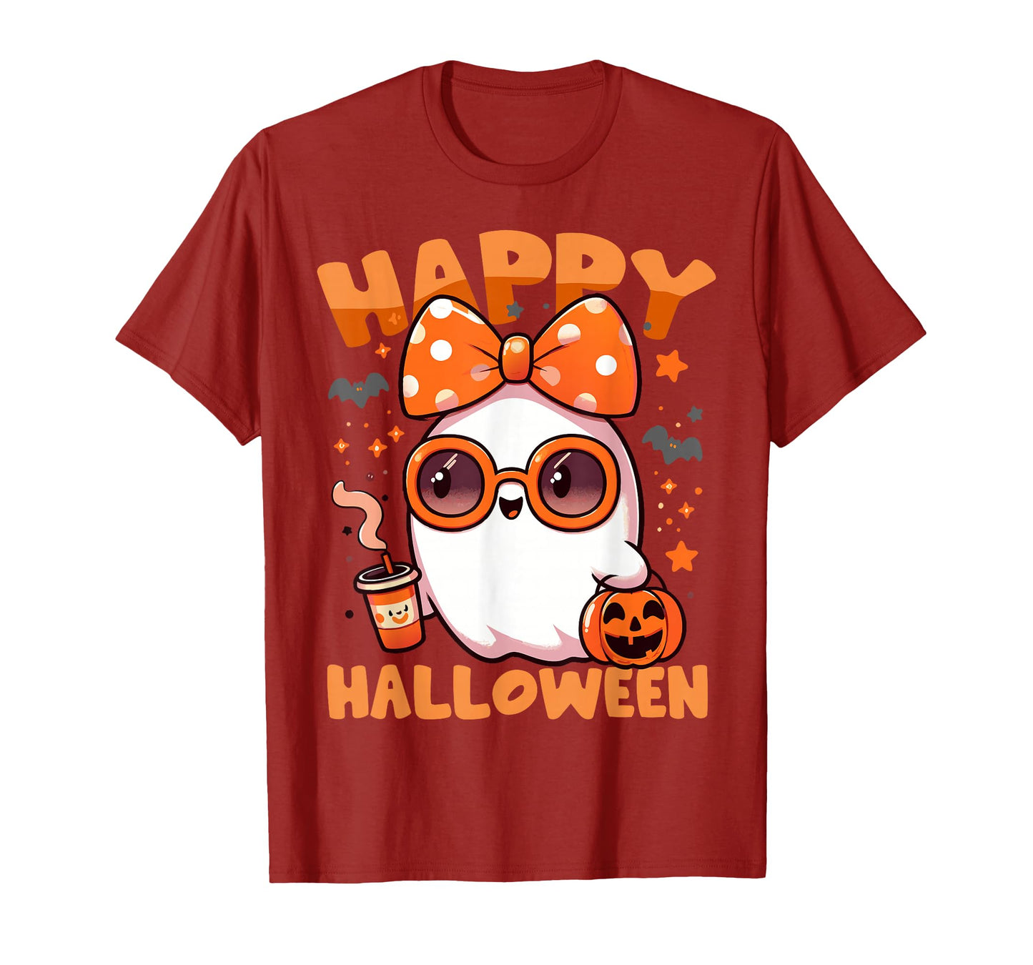 Funny Happy Halloween Boo Ghost Matching Family Couples 2025 T-Shirt