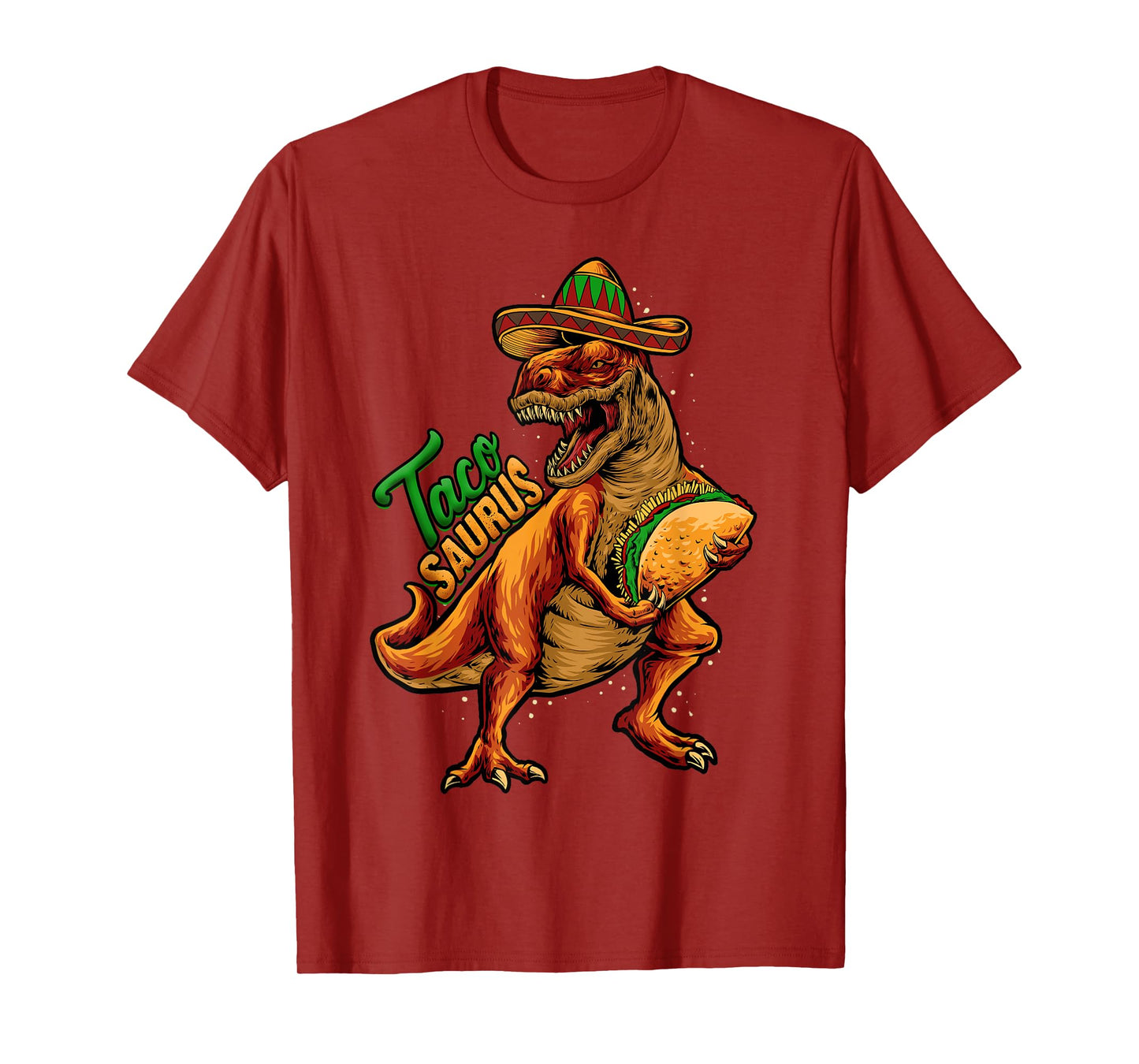 Tacosaurus T-Shirt Kids T-Rex Dinosaur Funny Taco Gift Fiesta T-Shirt