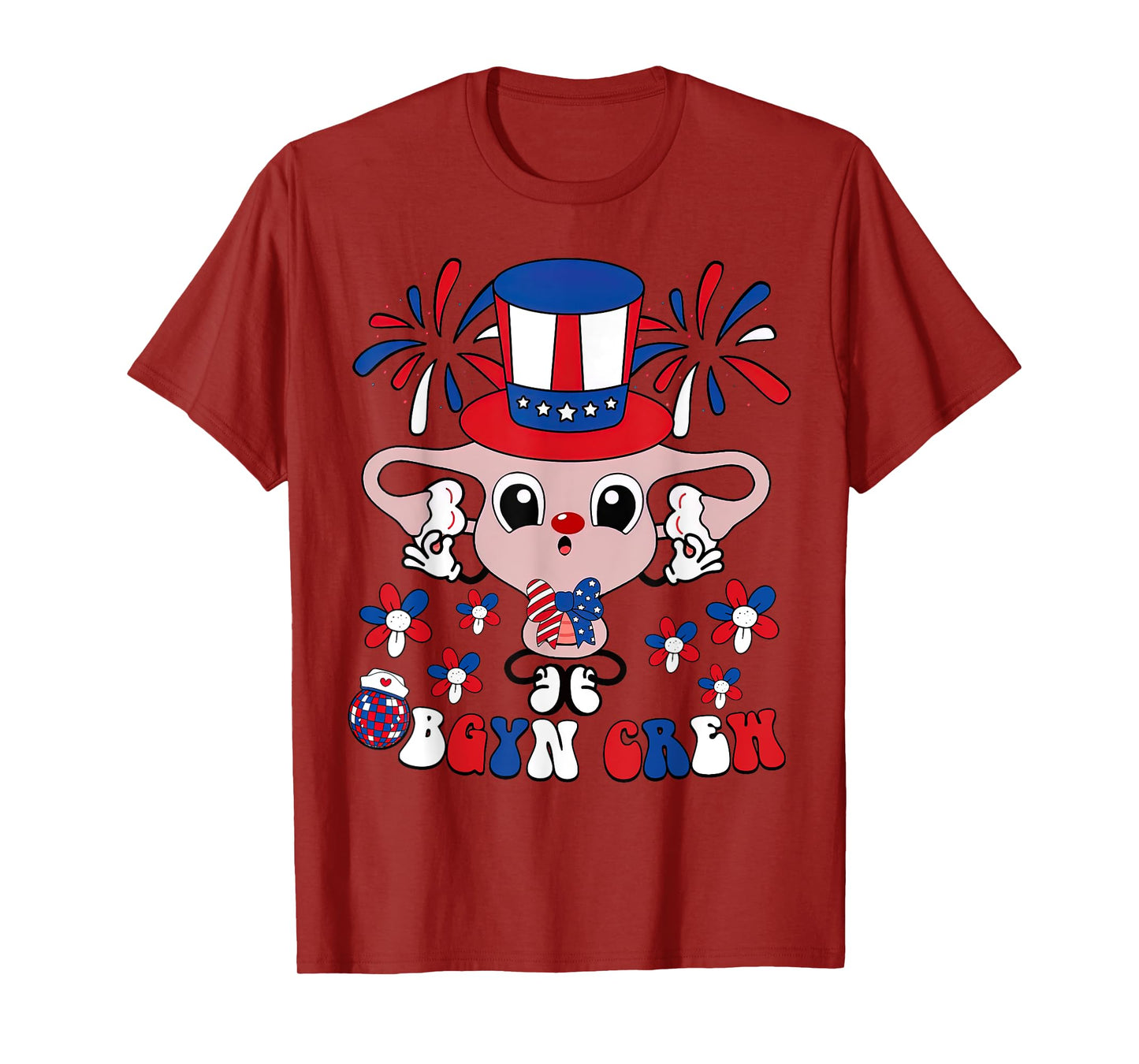OBGYN Crew Speculum 4th Of July Obstetrics Gynecology Nurse T-Shirt
