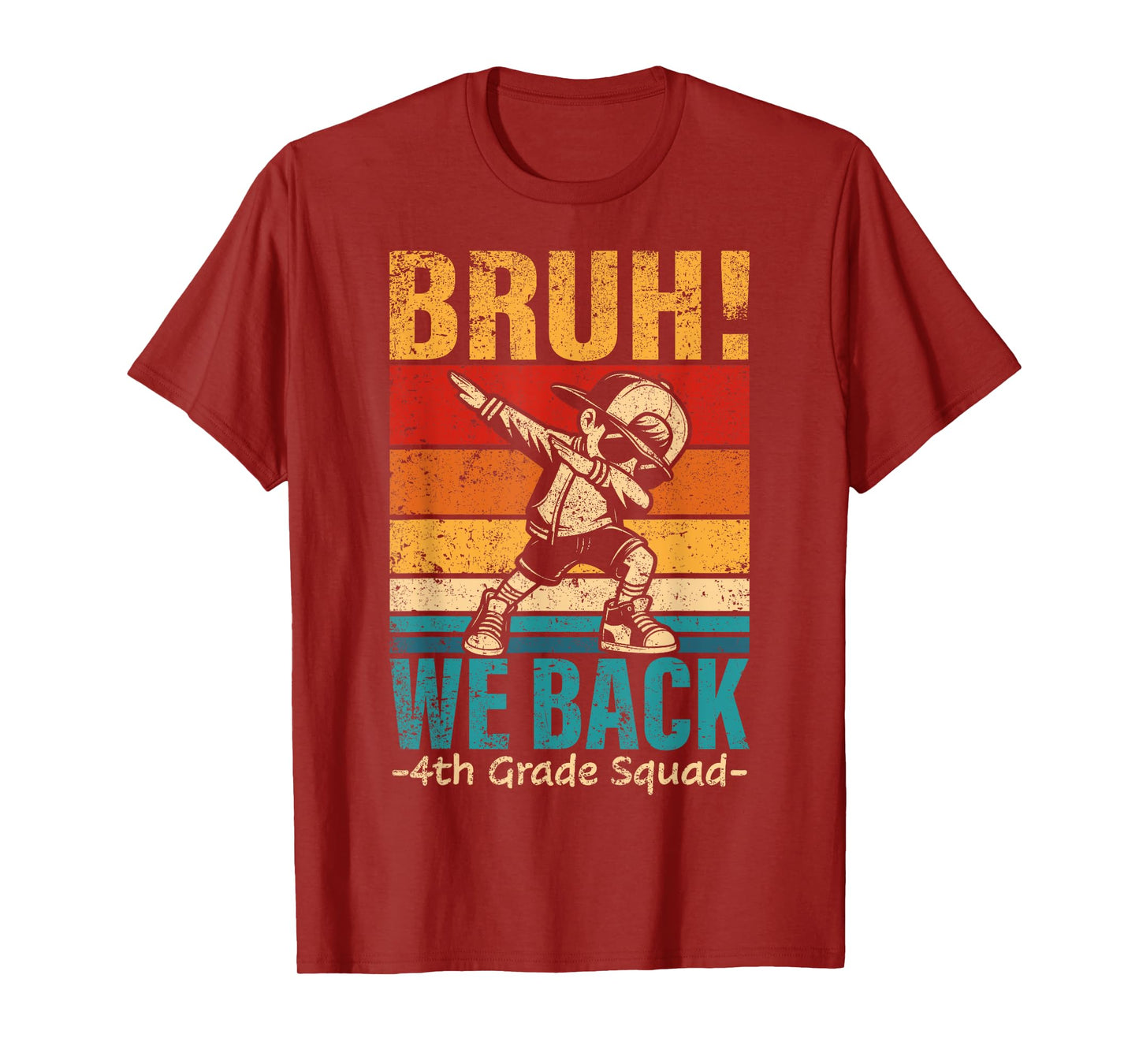 Fourth Grade Dabbing Boy Bruh We Back 4th Grade Squad T-Shirt