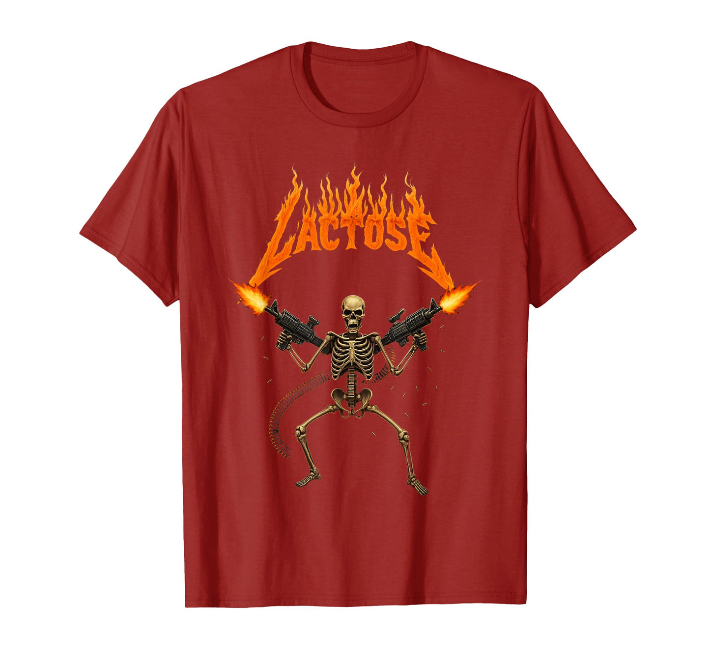 Lactose Intolerant Skeleton,Funny Sarcasm Oddly Meme T-Shirt