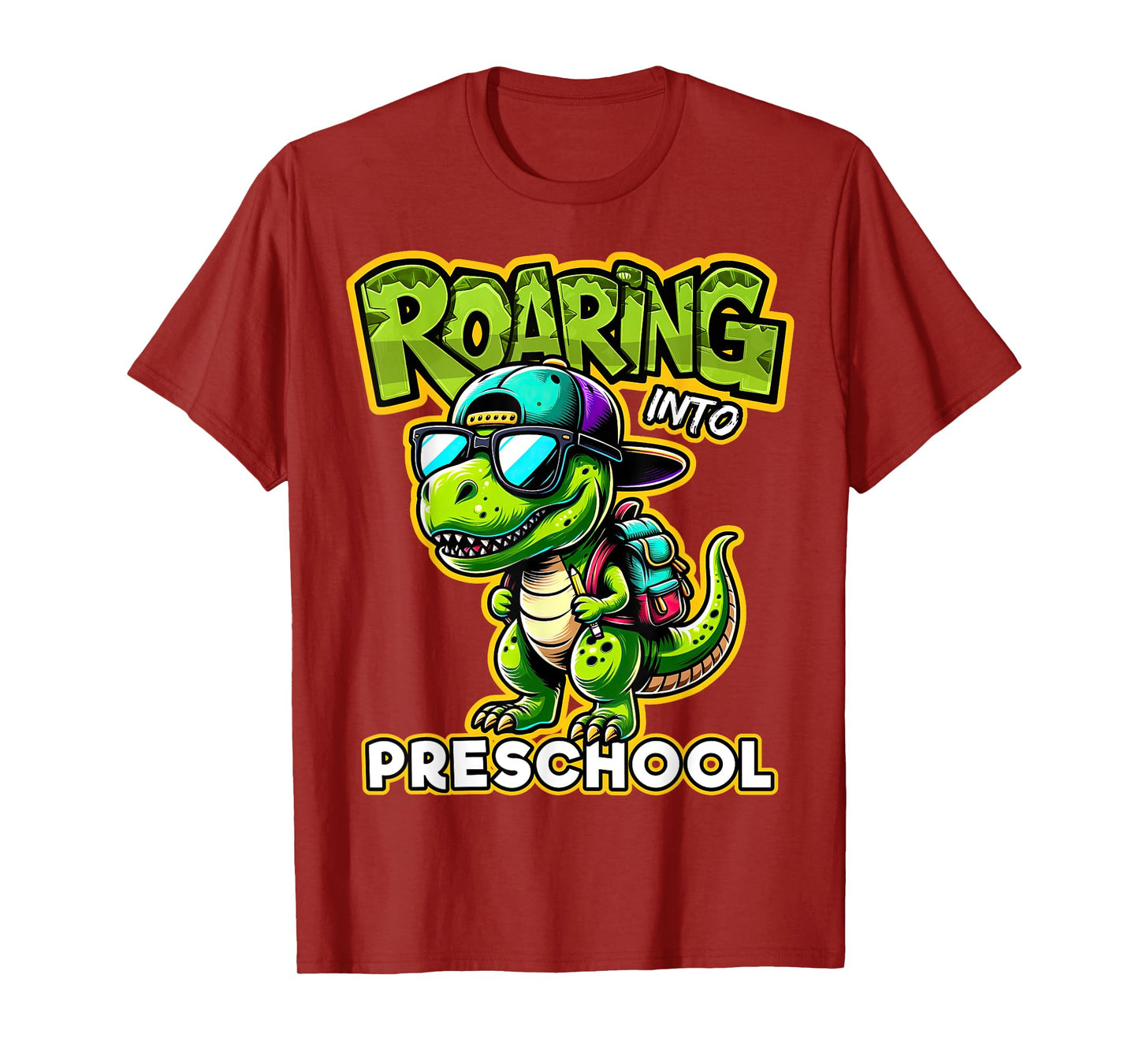 Back to School Preschool Dinosaur First Day of School Boy T-Shirt