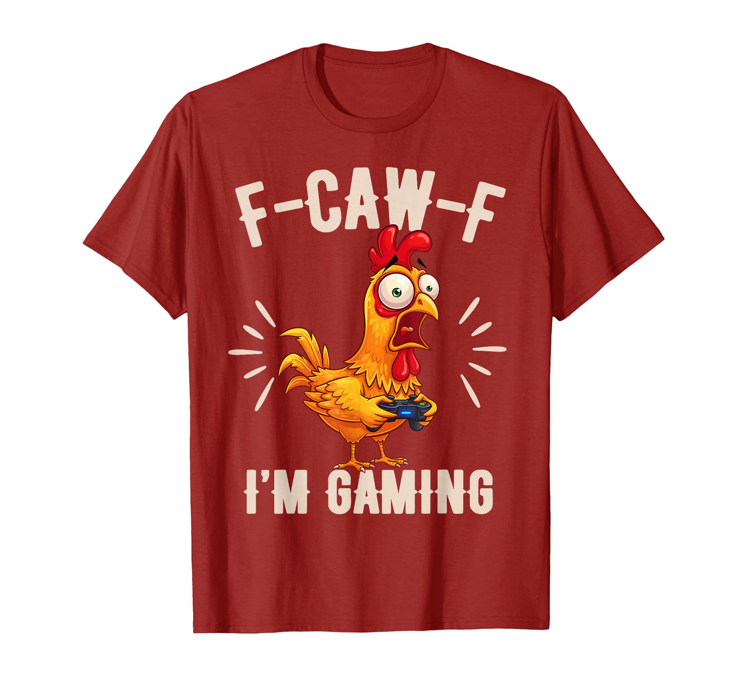 FCAWF Funny Farm Animal Humor for Bird Lovers Rooster Gaming T-Shirt