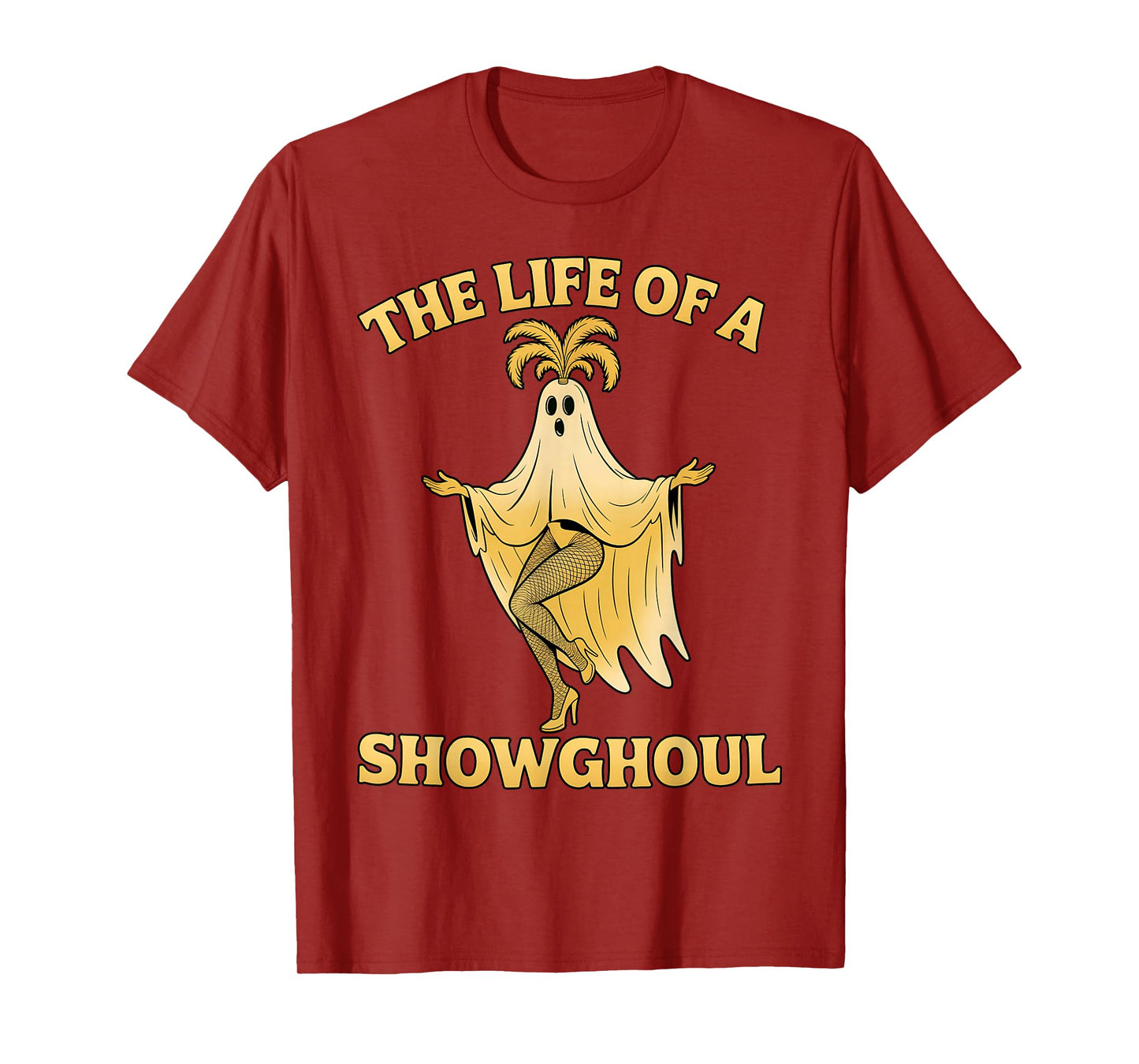 The Life of a Showghoul, Halloween Showgirl, Spooky Music T-Shirt