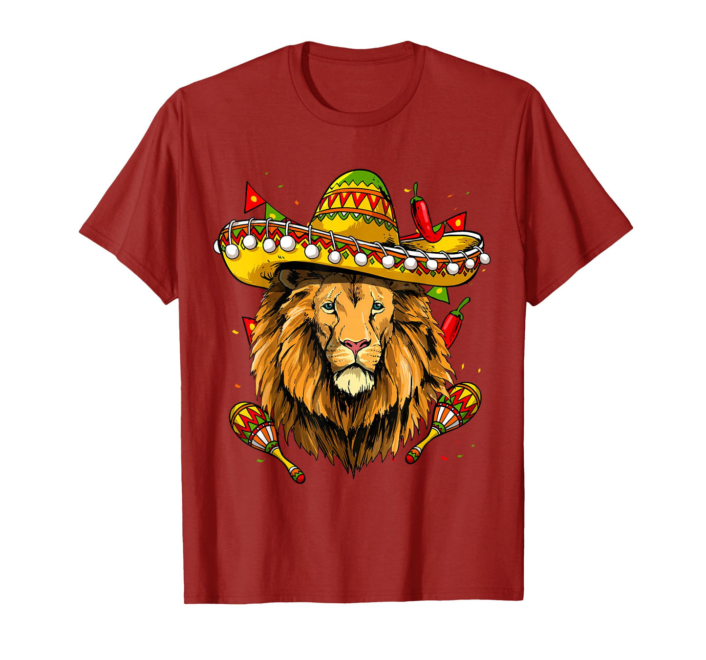 Cinco De Mayo Shirt Poncho Lion Head Mexican Fiesta Party T-Shirt