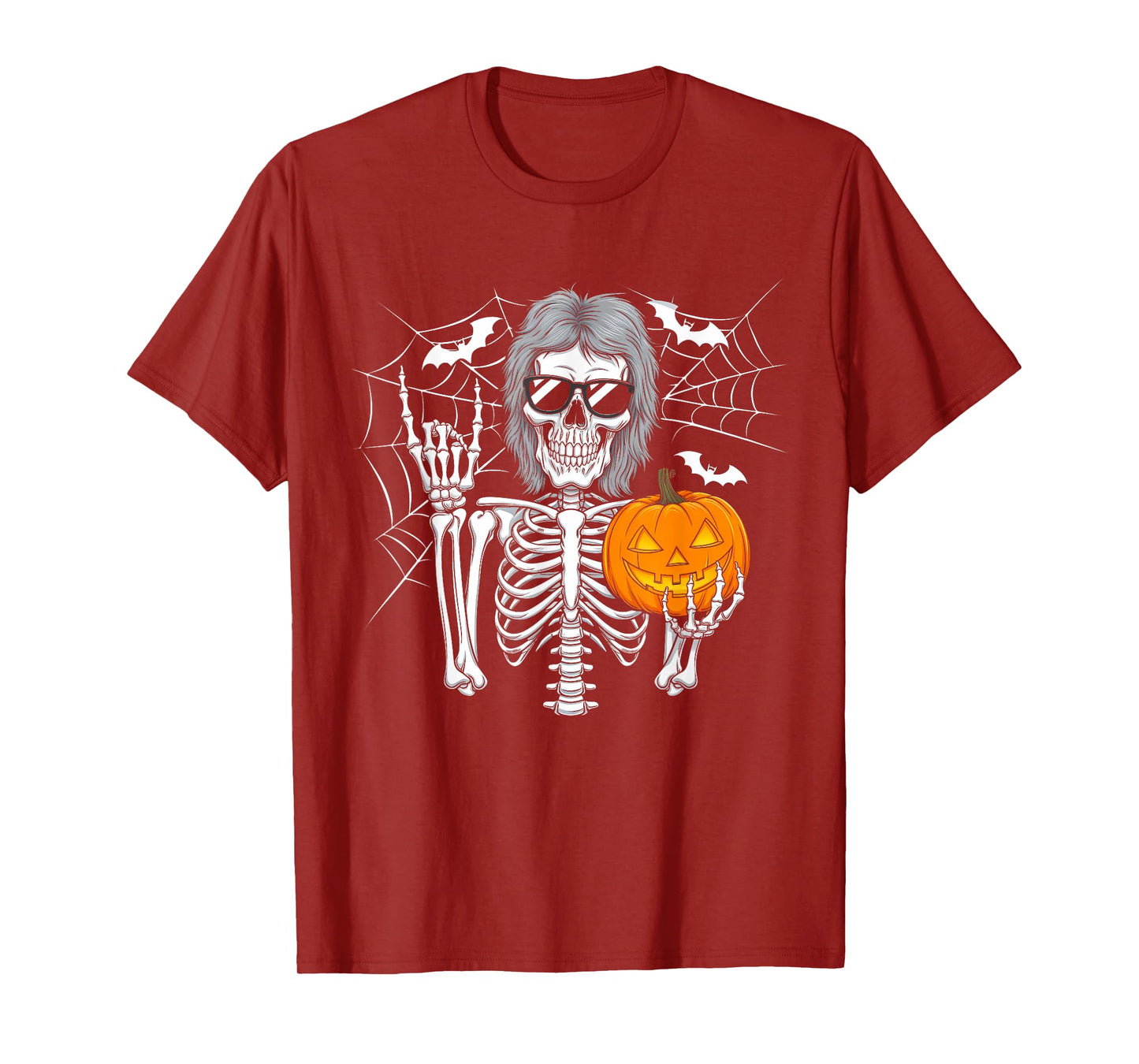 Spooky Bigfoot Jack O Lantern Skeleton Halloween Fun T-Shirt