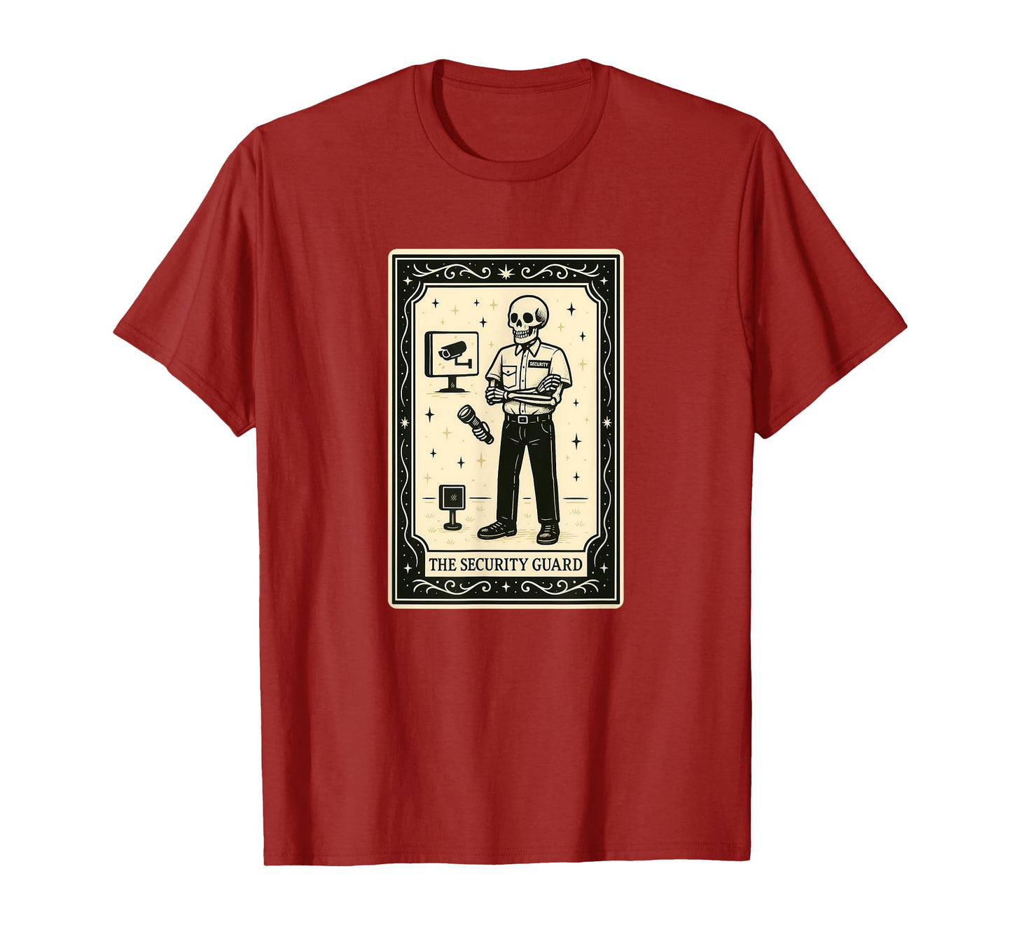 Security Guard Tarot Card - Halloween Spooky Gothic Witchy T-Shirt