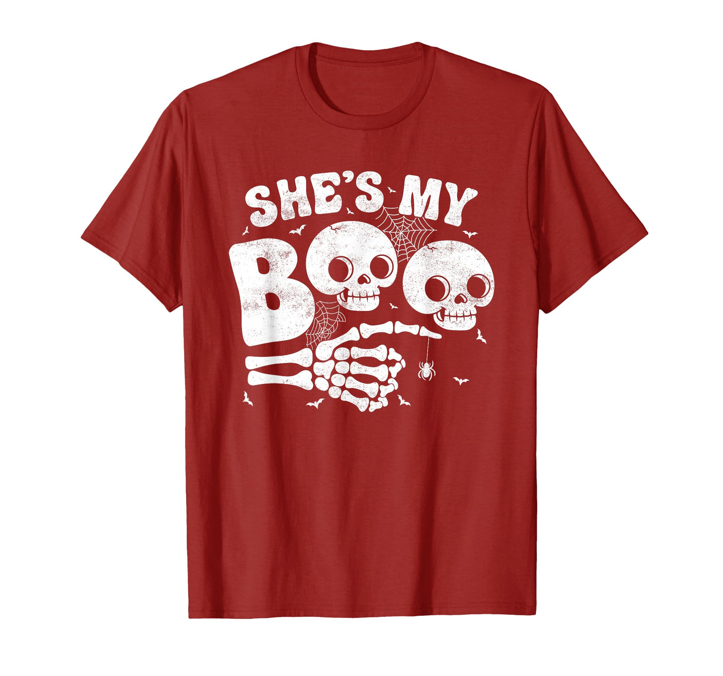 She’s My Boo Skeleton Couple Matching Halloween Costume T-Shirt