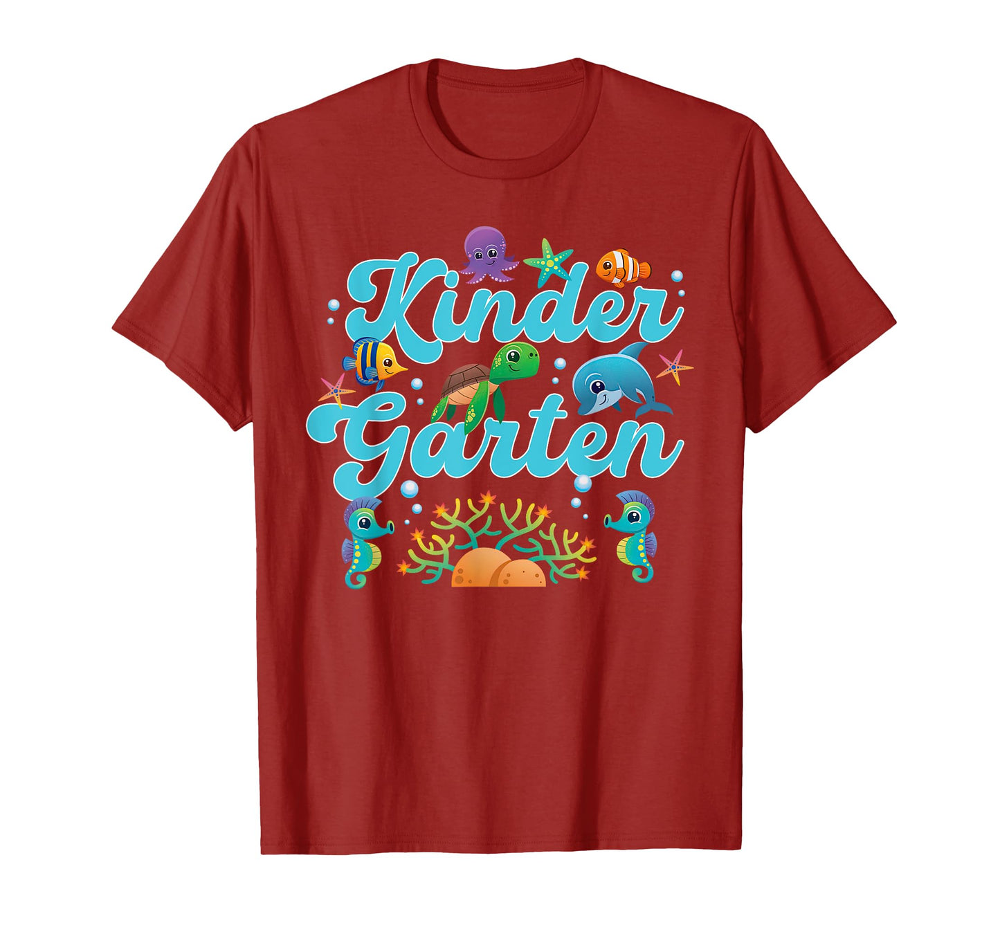 Kindergarten Teacher Sea Life Ocean Animal Lover Teach T-Shirt