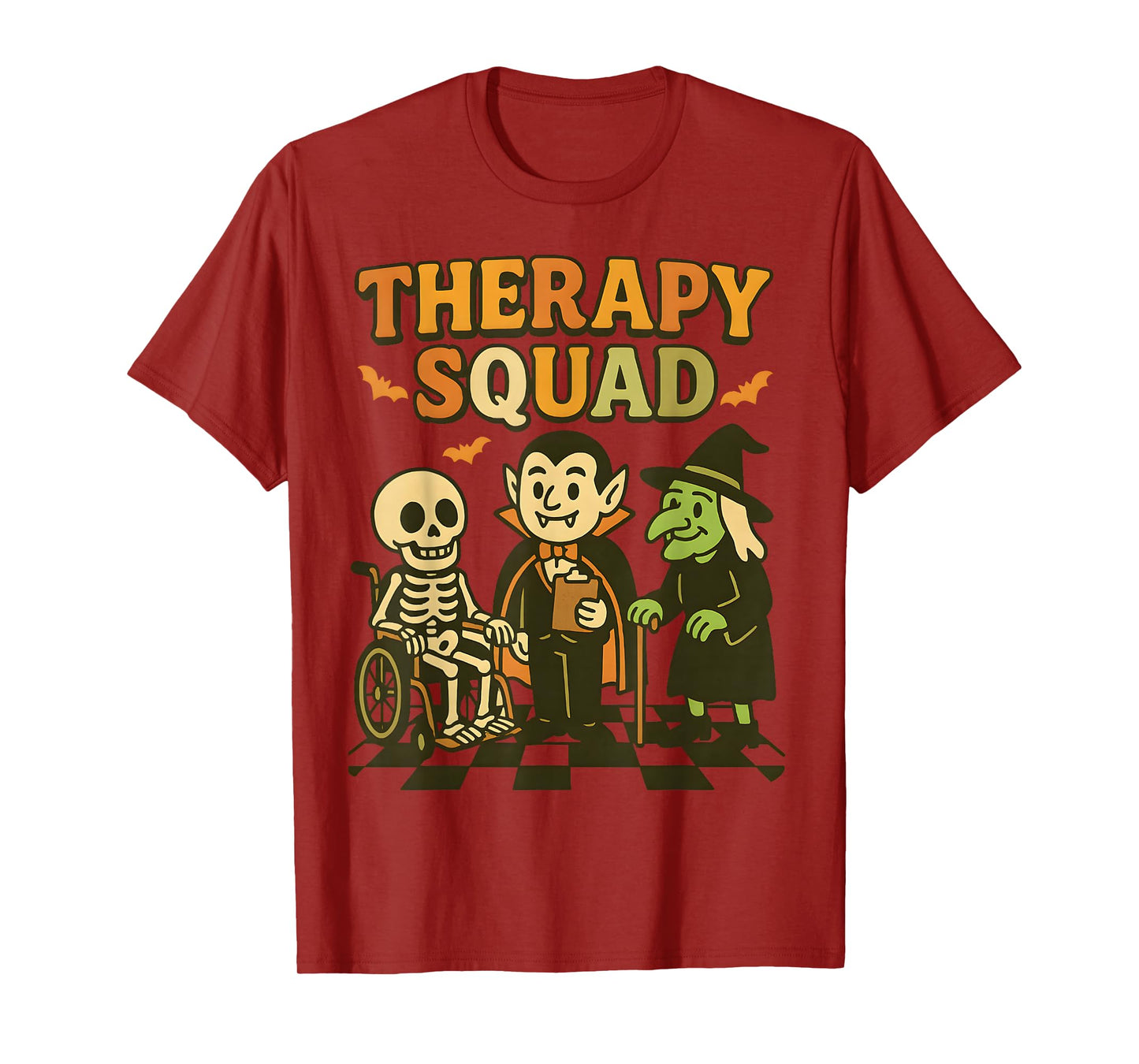 Funny Therapy Squad Retro OT PT Team Cute Halloween Physical T-Shirt