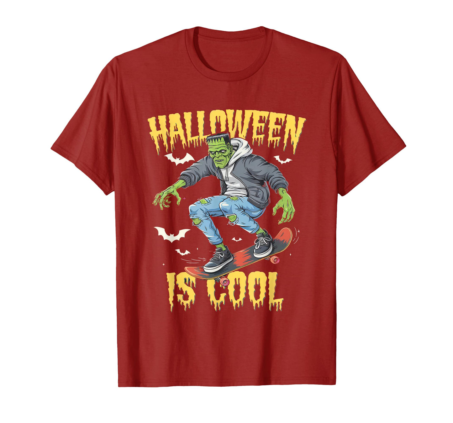 Halloween is Cool Tshirt Women Men Frankenstein Monster T-Shirt