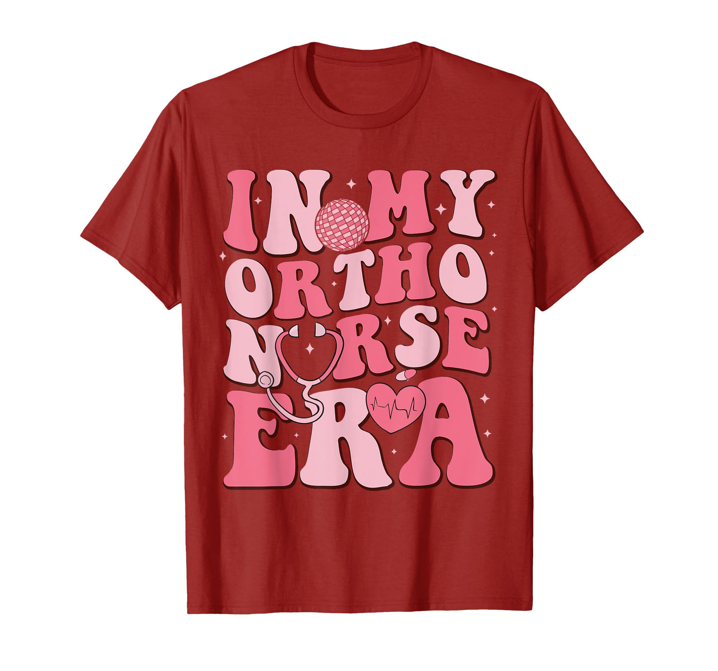 Retro Groovy Disco In My Ortho Nurse Era T-Shirt