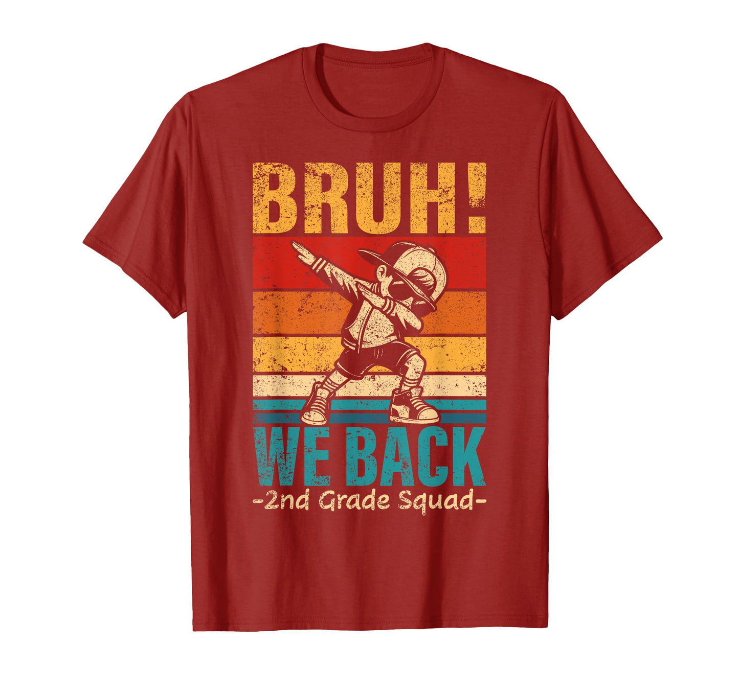 Second Grade Dabbing Boy Bruh We Back 2nd Grade Squad T-Shirt