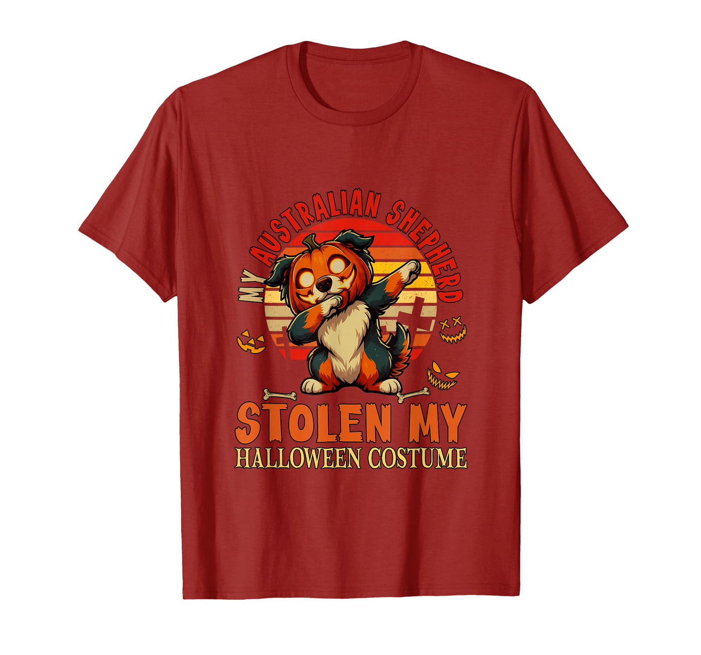 Australian Shepherd Stolen My Halloween Costume Dog Owner T-Shirt