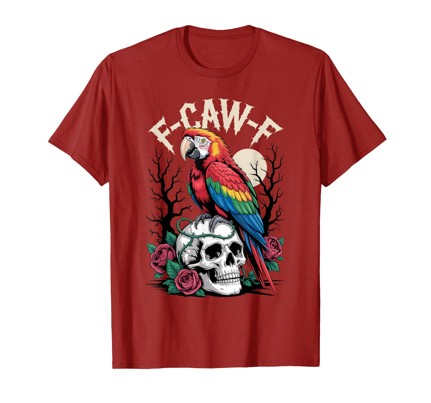 Funny F-Caw-F Macaw Parrot Sound Meme Humor T-Shirt