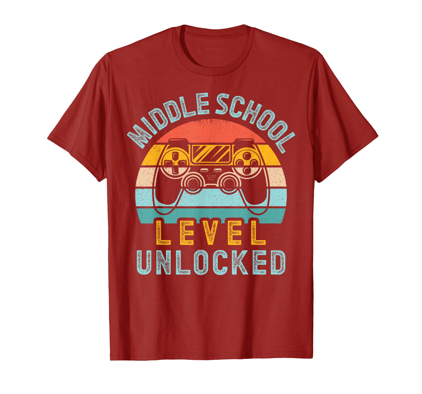 Middle School Level Unlocked Video Game Back to School Boy T-Shirt