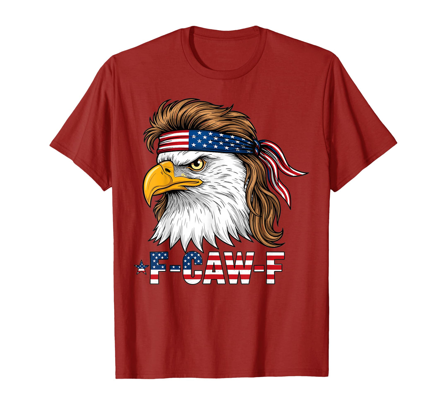 American Bald Eagle F Caw F Bandana Patriotic Design T-Shirt