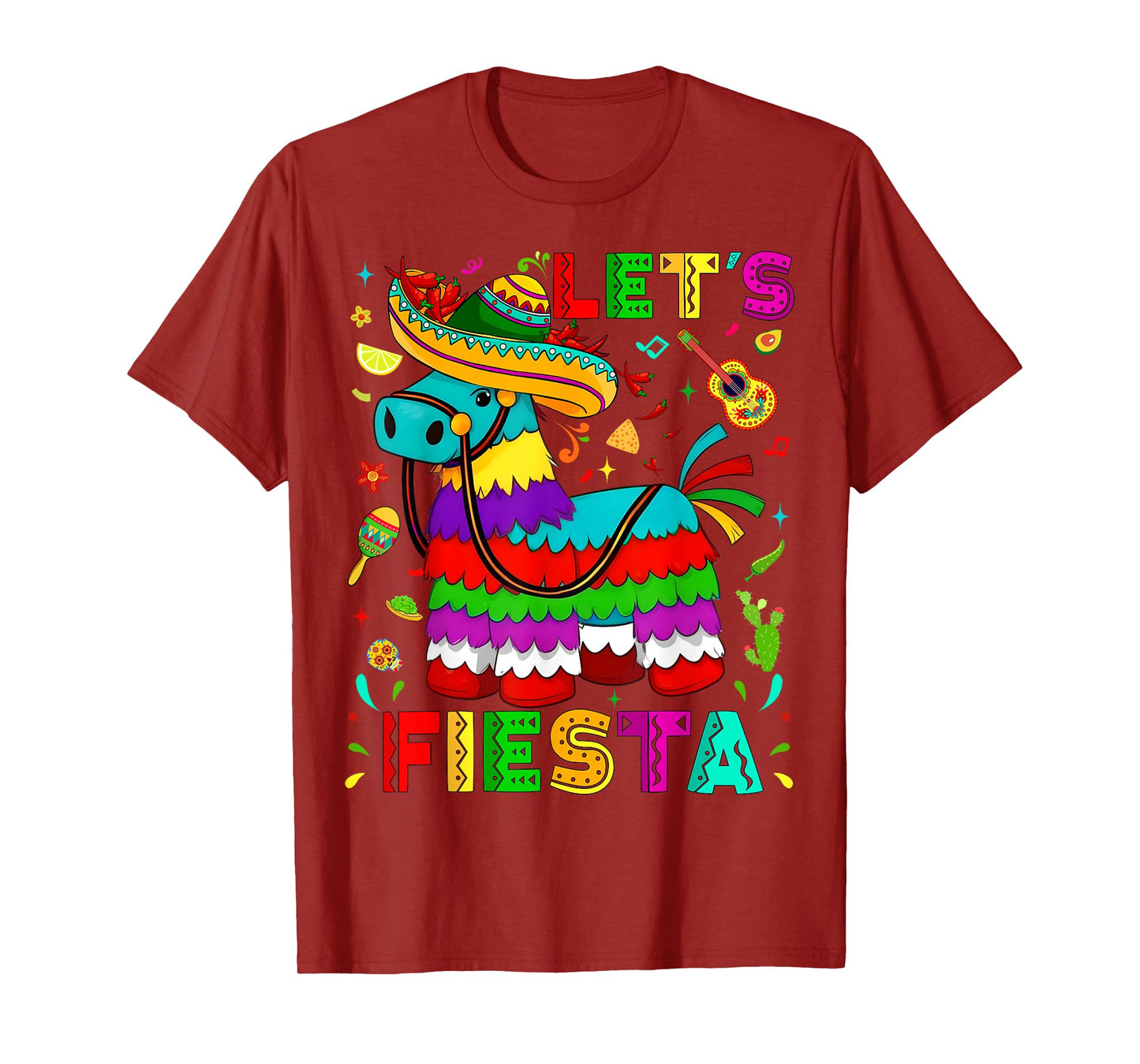 Cinco de Mayo Party Let's Fiesta Pinatas Funny Mexican Party T-Shirt
