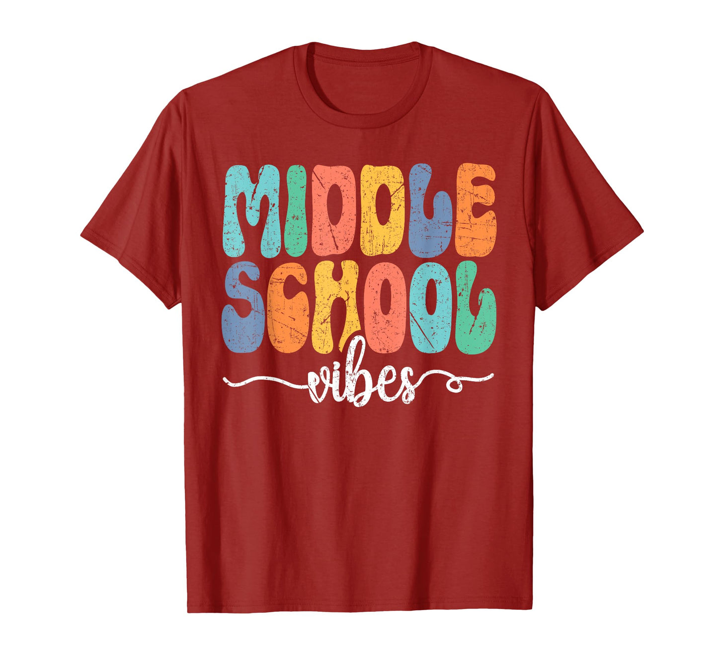 Hello Middle School Vibes Back To School Middle School Squad T-Shirt