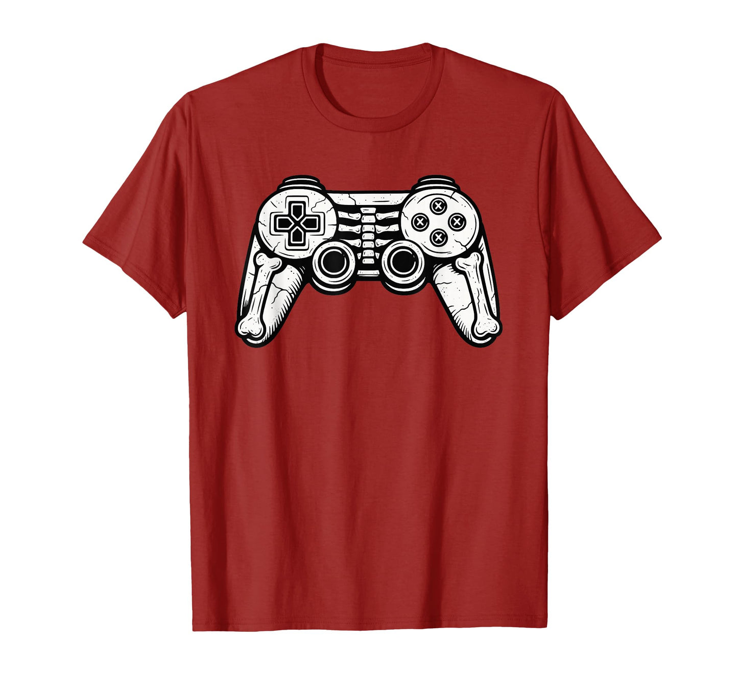 Halloween Gamer Funny Video Remote Skeleton Gamepad T-Shirt