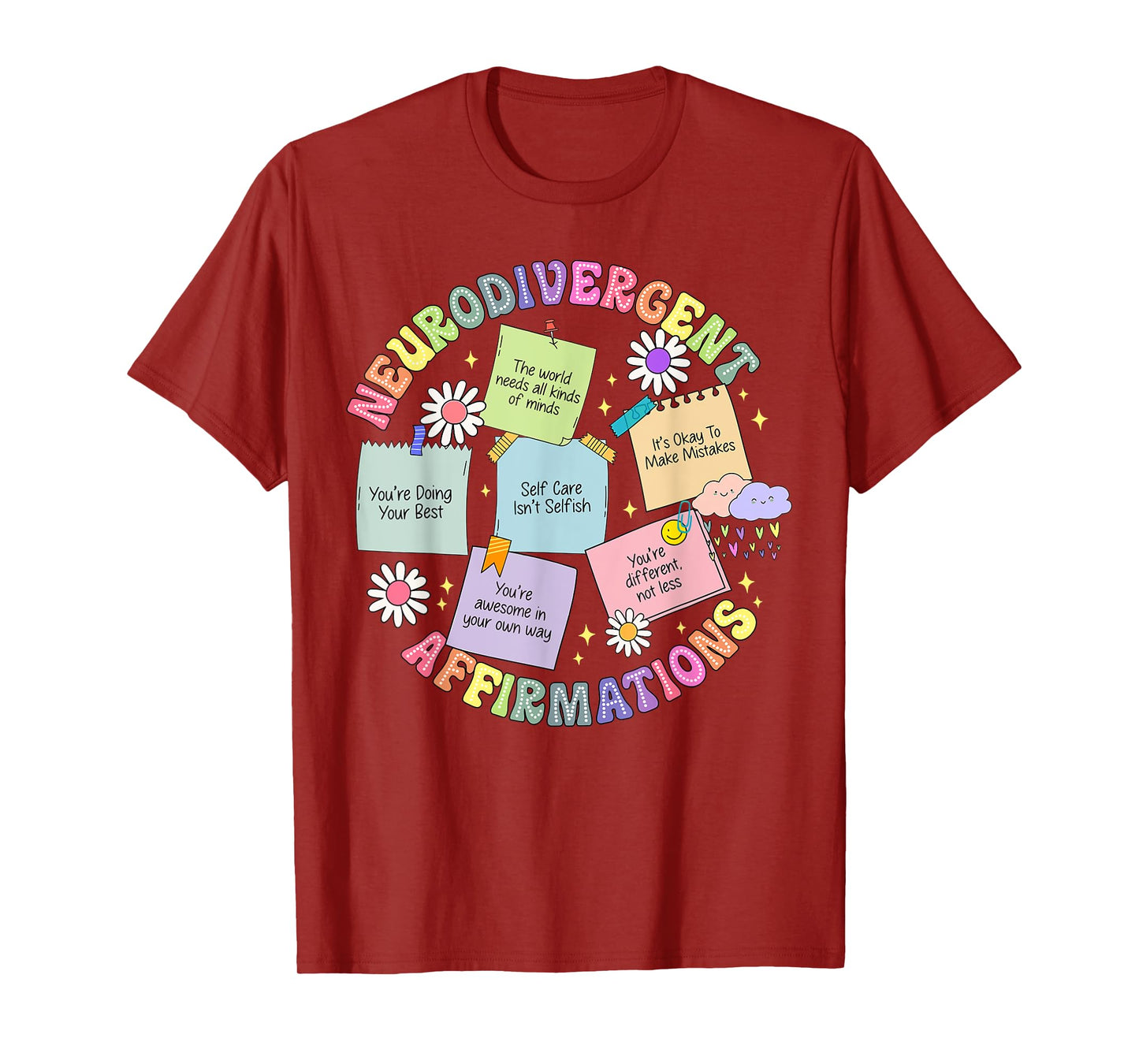Neurodivergent Affirmations Autism Awareness Understand Love T-Shirt