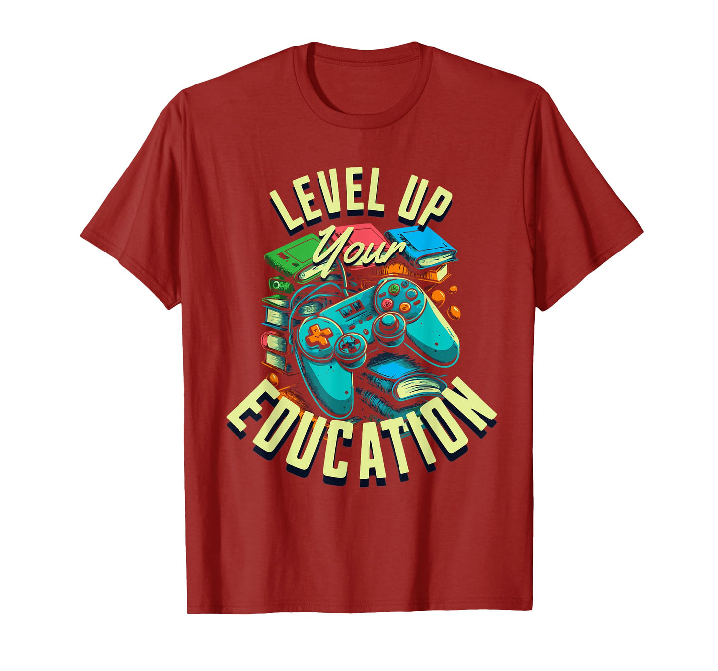 Level Up Your Education - Gaming-Inspired Teacher Design T-Shirt