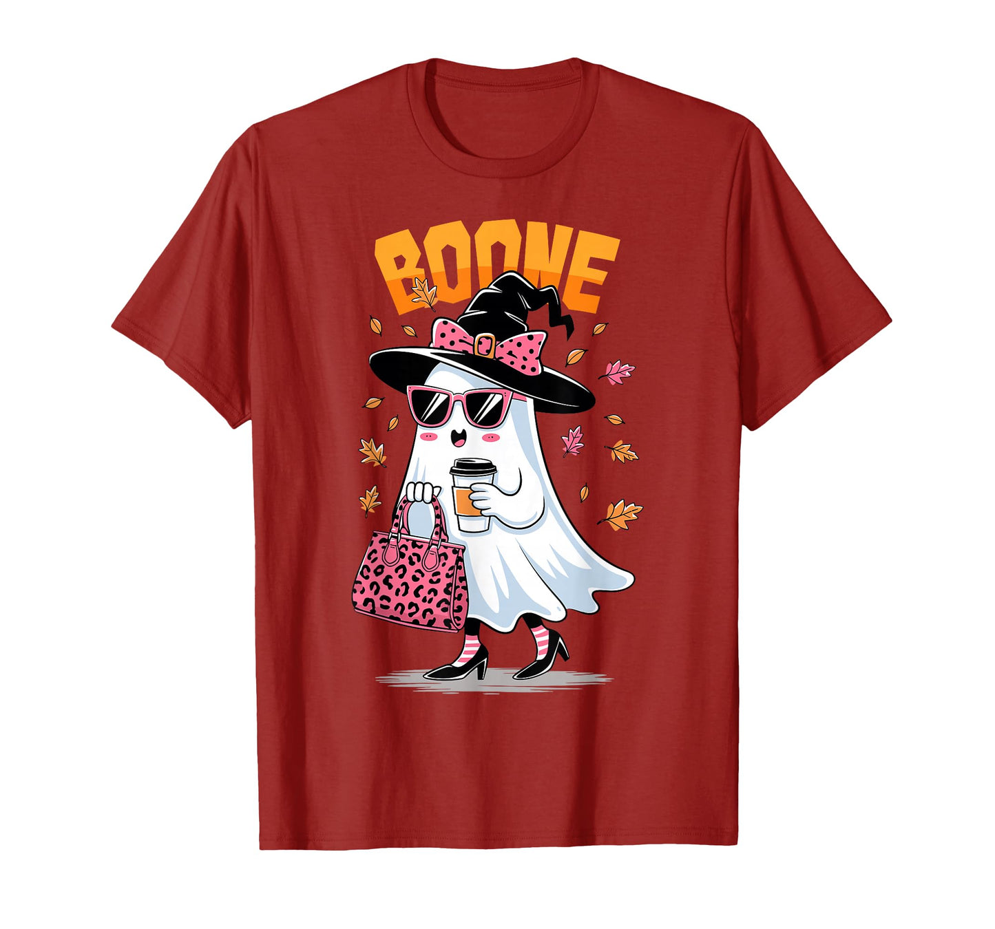 Retro Boo Boone Girls First Name Funny Halloween Ghost 2025 T-Shirt