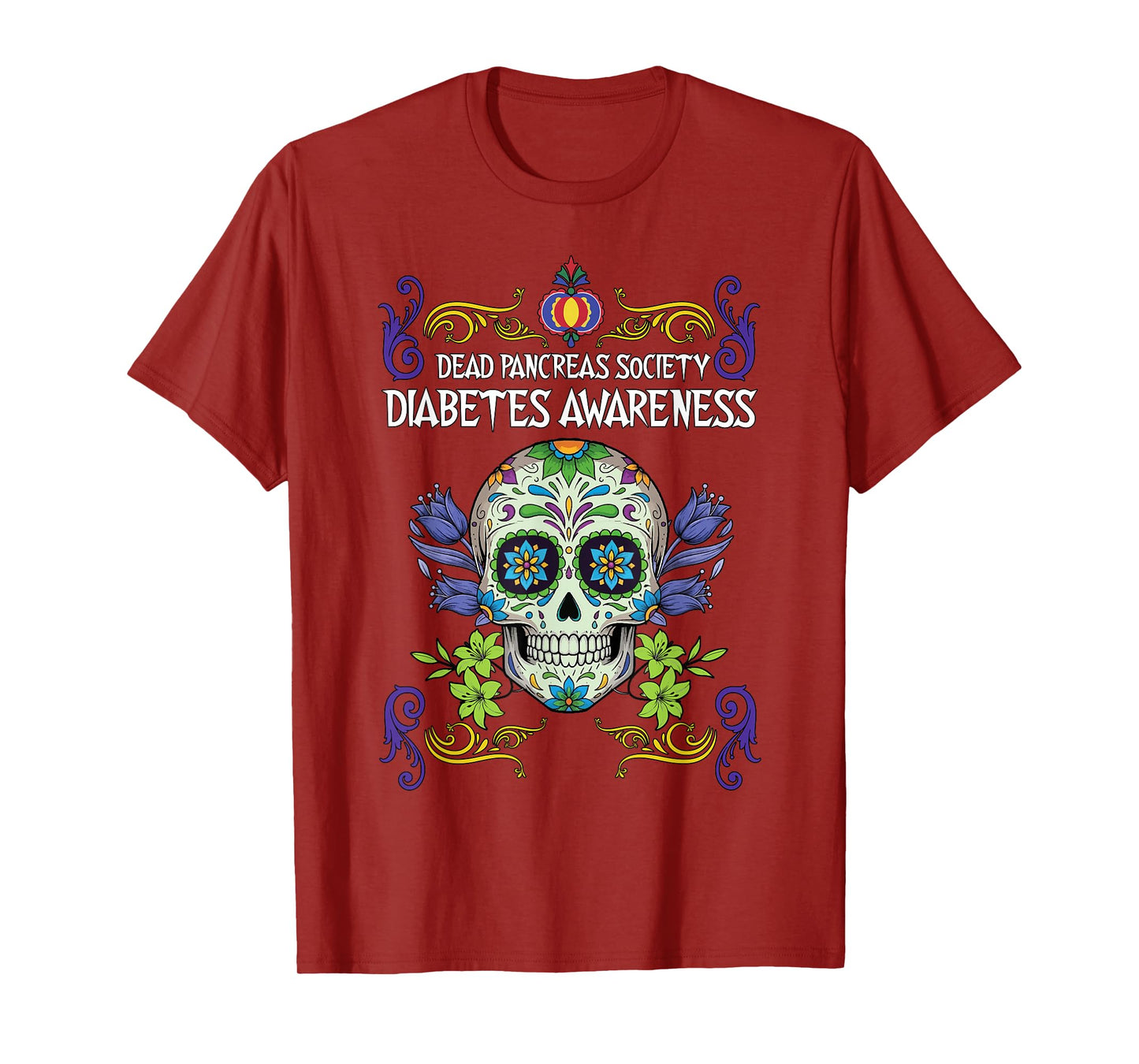 Dead Pancreas Society Diabetes Awareness Halloween T-Shirt