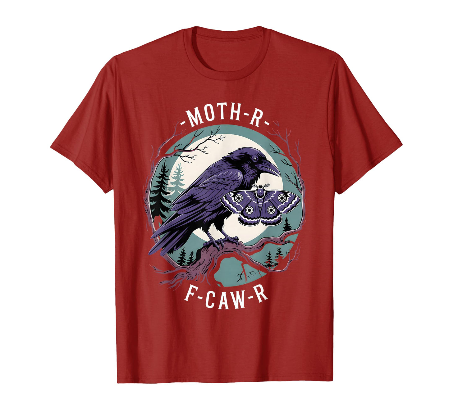 Funny Crow F-Caw-F Raven Bird Gothic Halloween Party Joke T-Shirt