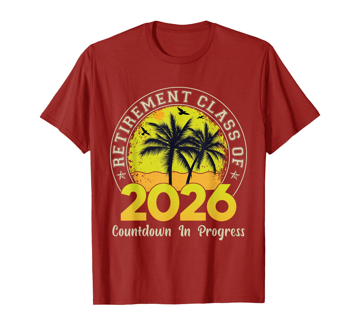 Retro Retirement Class Of 2026 Countdown In Progress Teacher T-Shirt