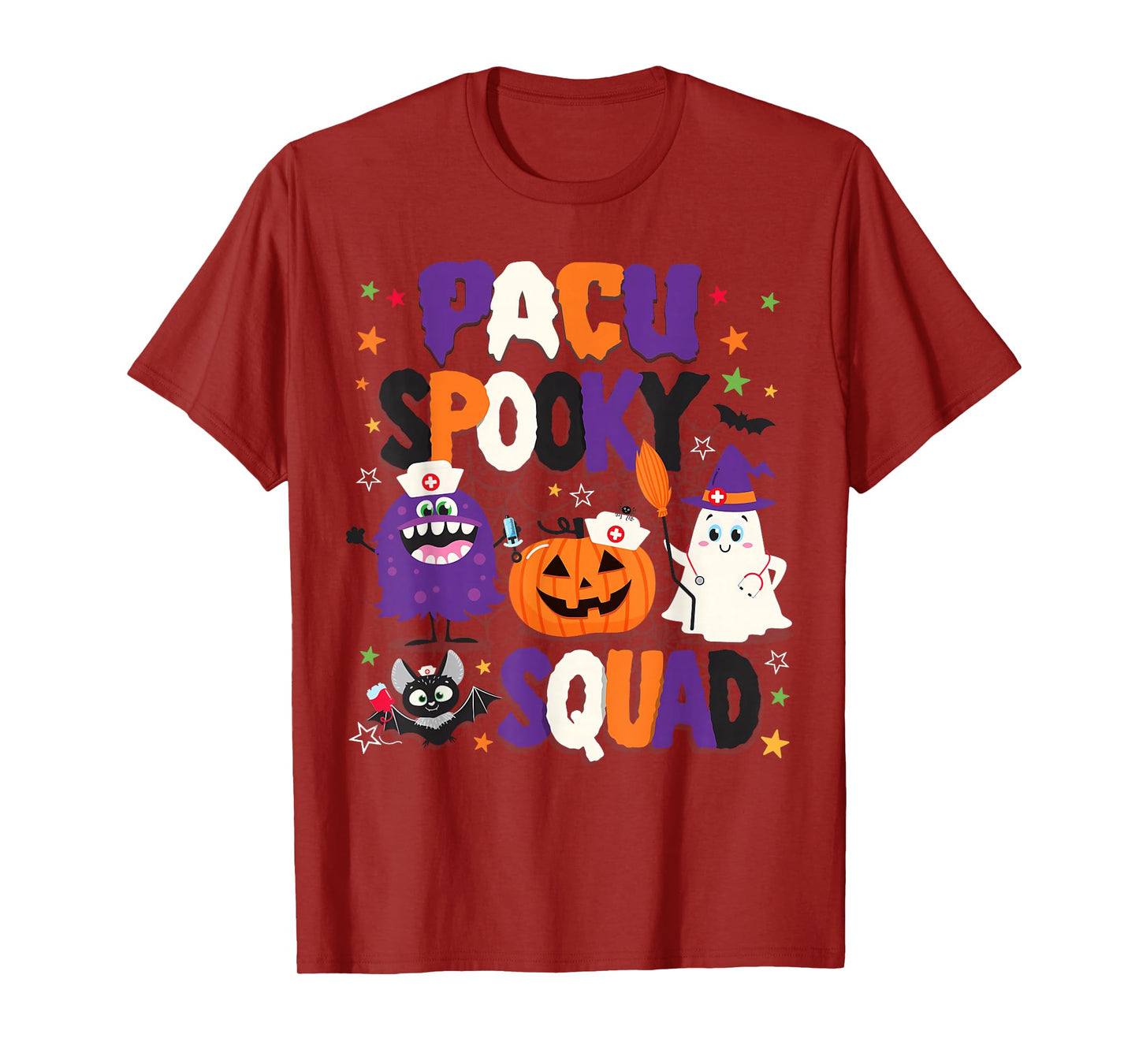 Pacu Halloween Shirt Spooky Pacu Squad Pacu Nurse T-Shirt